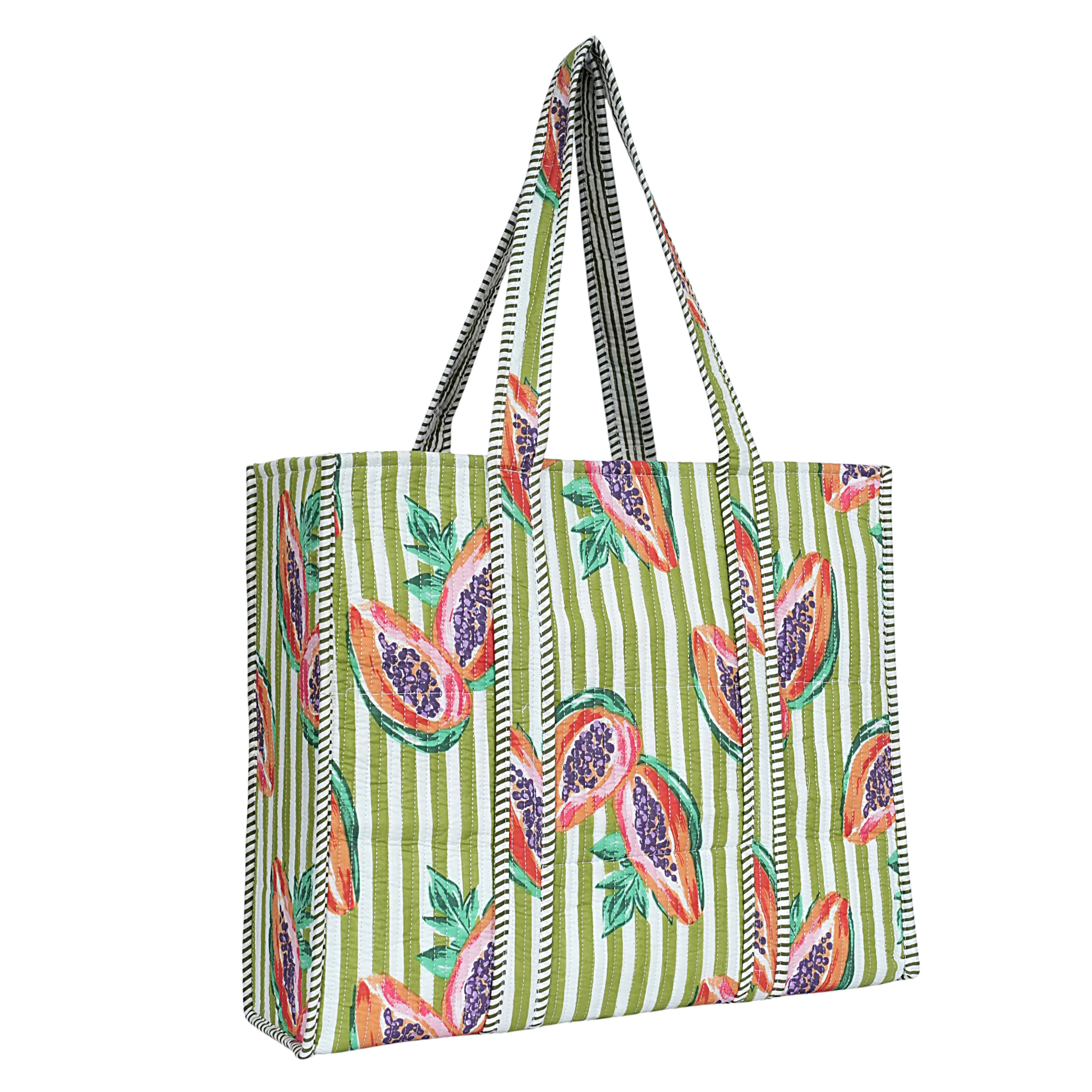 Summer Fruits Tote In Papaya - Image 11