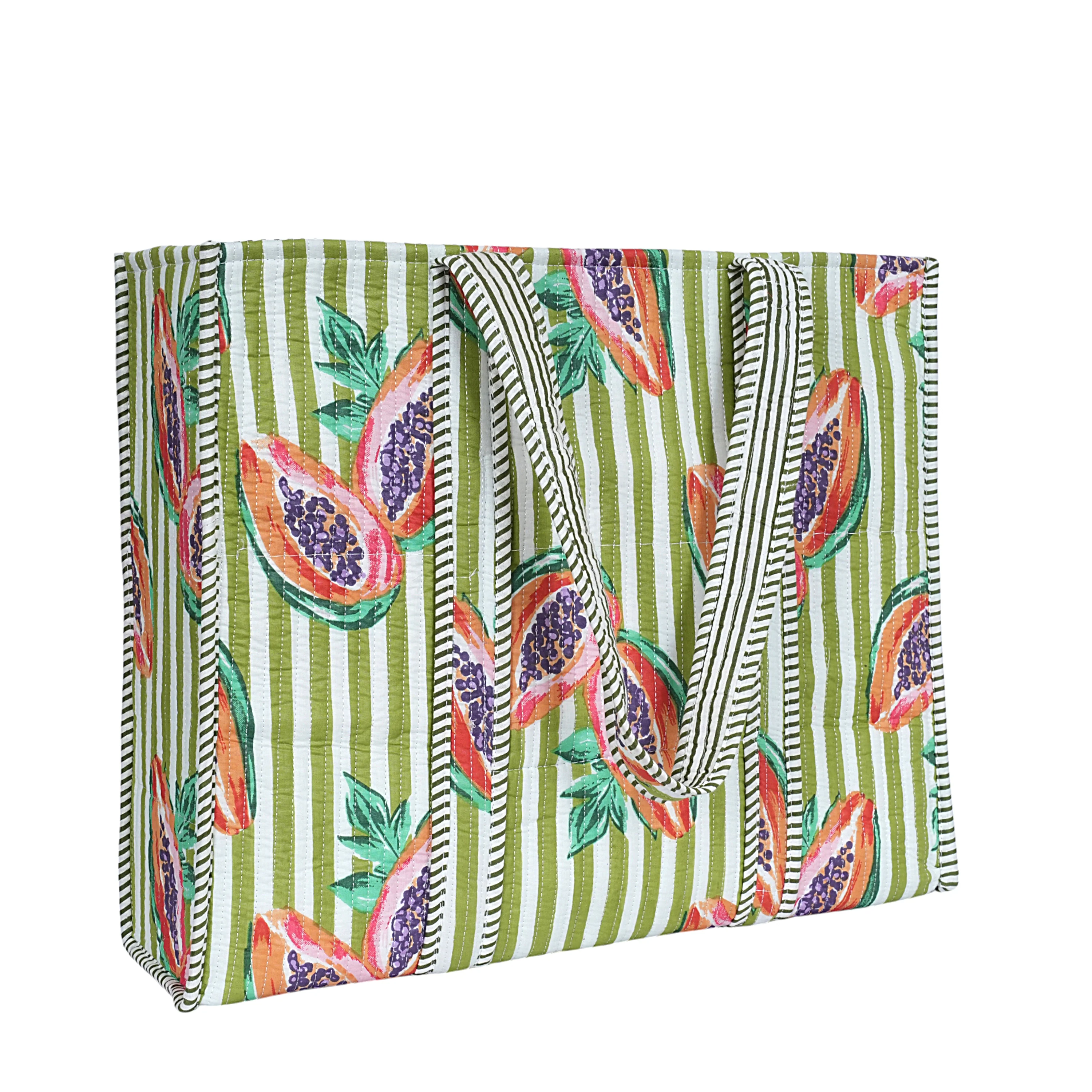 Summer Fruits Tote In Papaya - Image 12