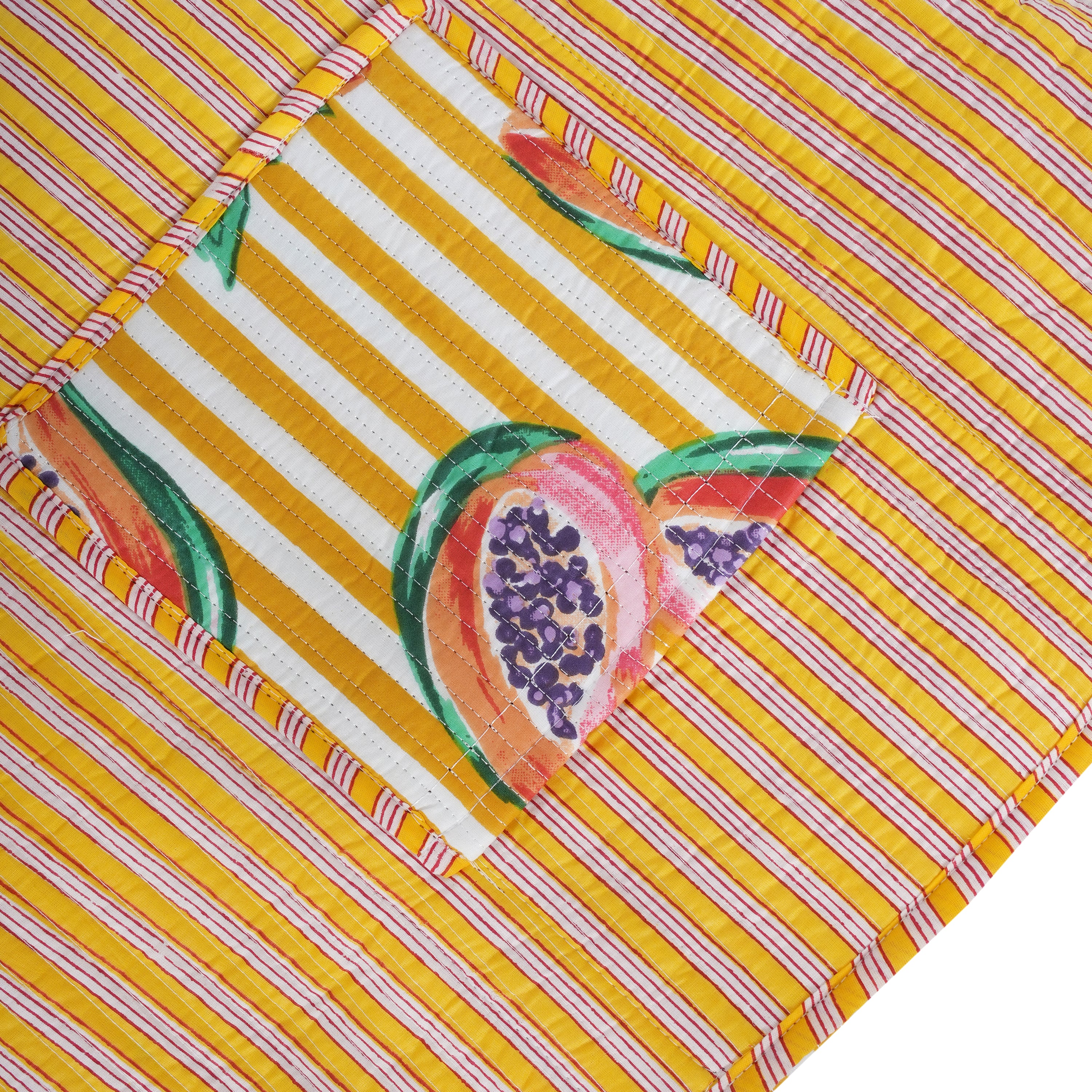 Summer Fruits Tote In Papaya - Image 14