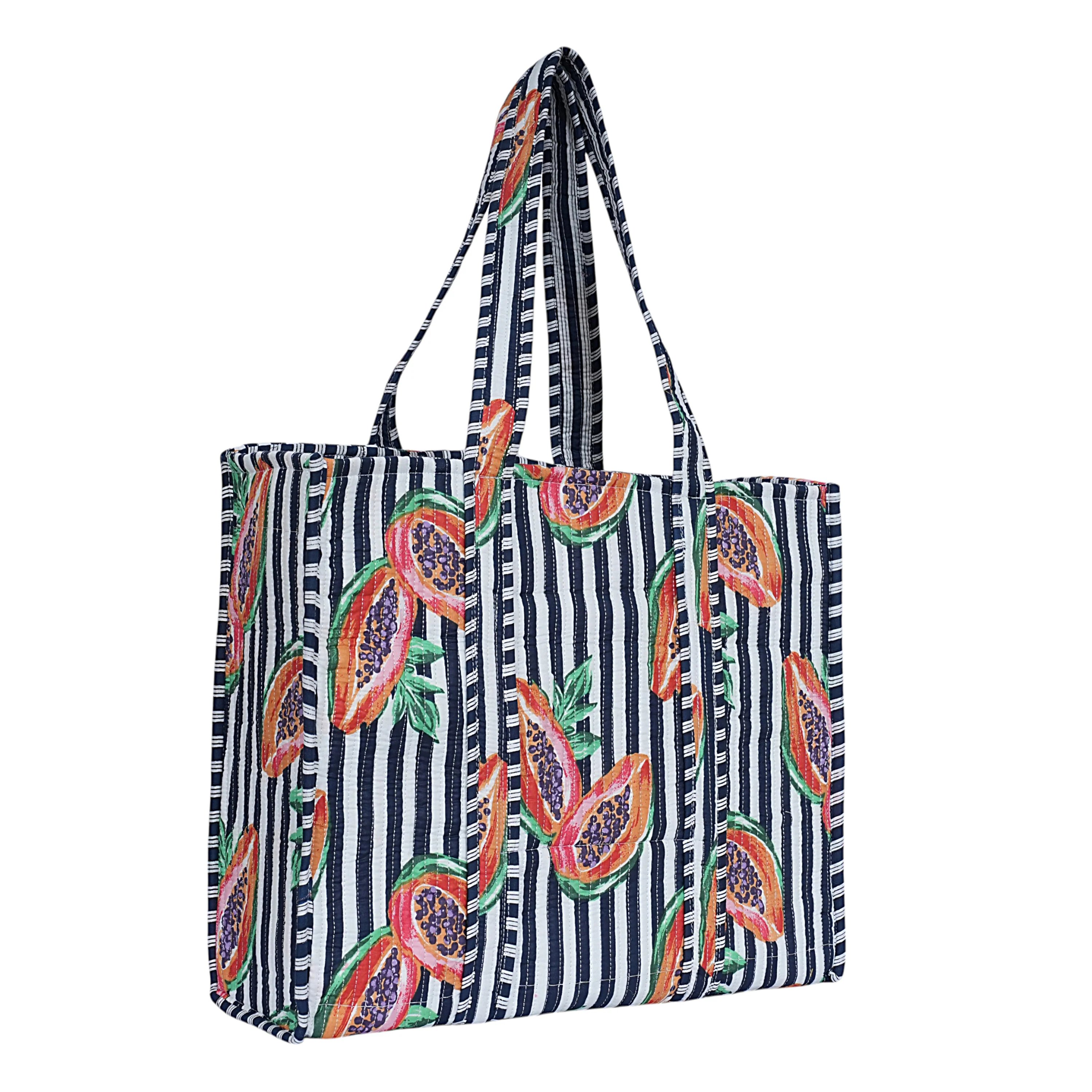 Summer Fruits Tote In Papaya - Image 16