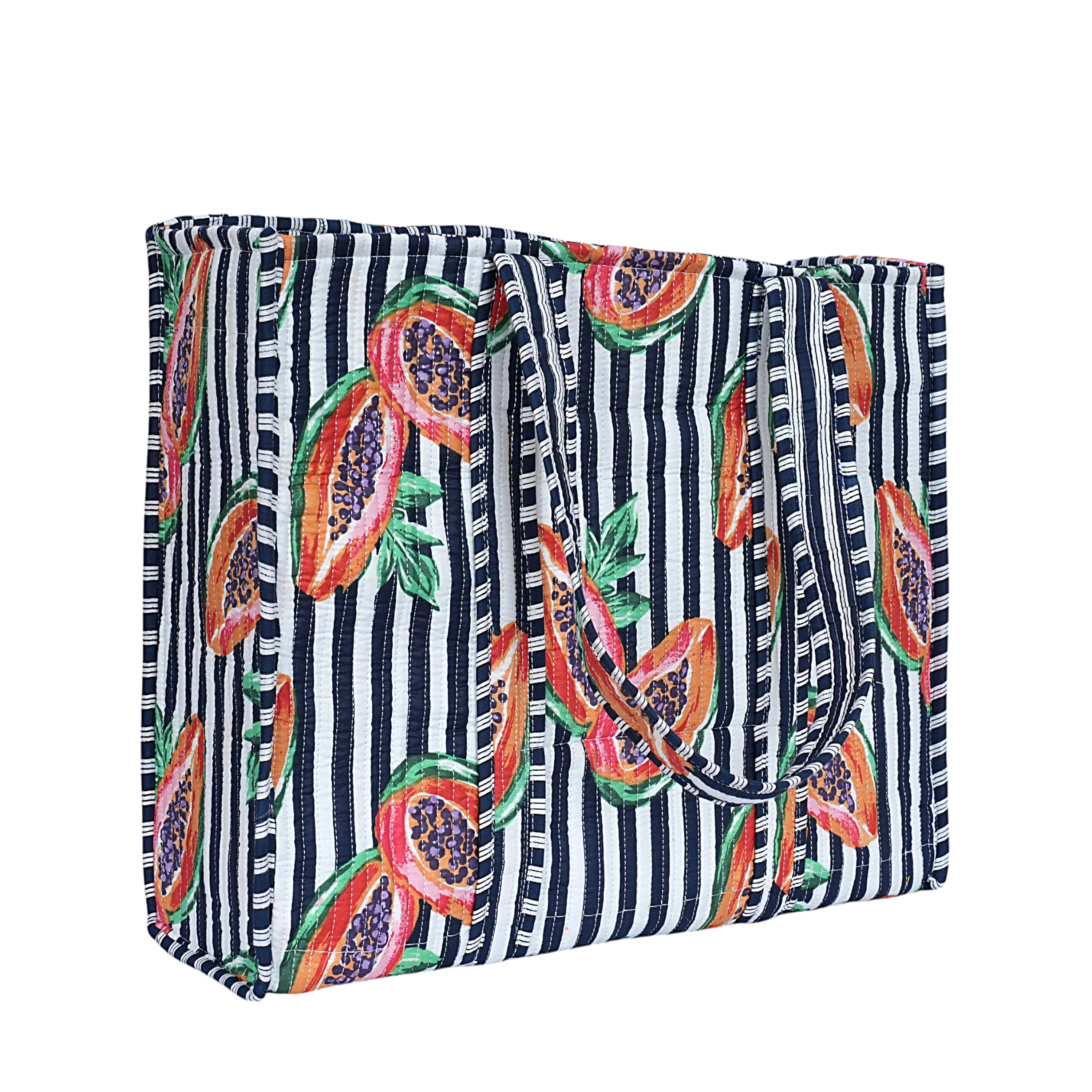 Summer Fruits Tote In Papaya - Image 17