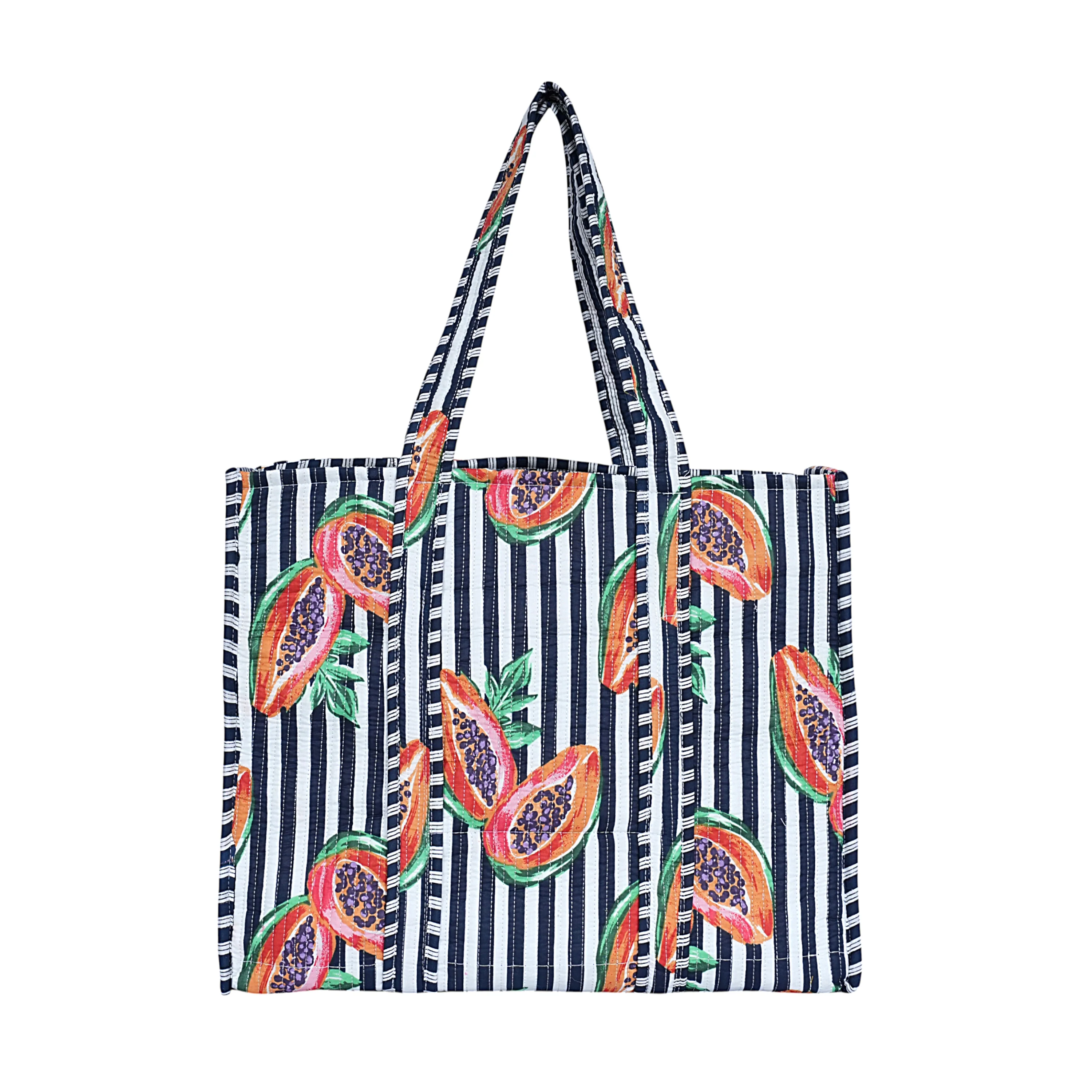 Summer Fruits Tote In Papaya - Image 19