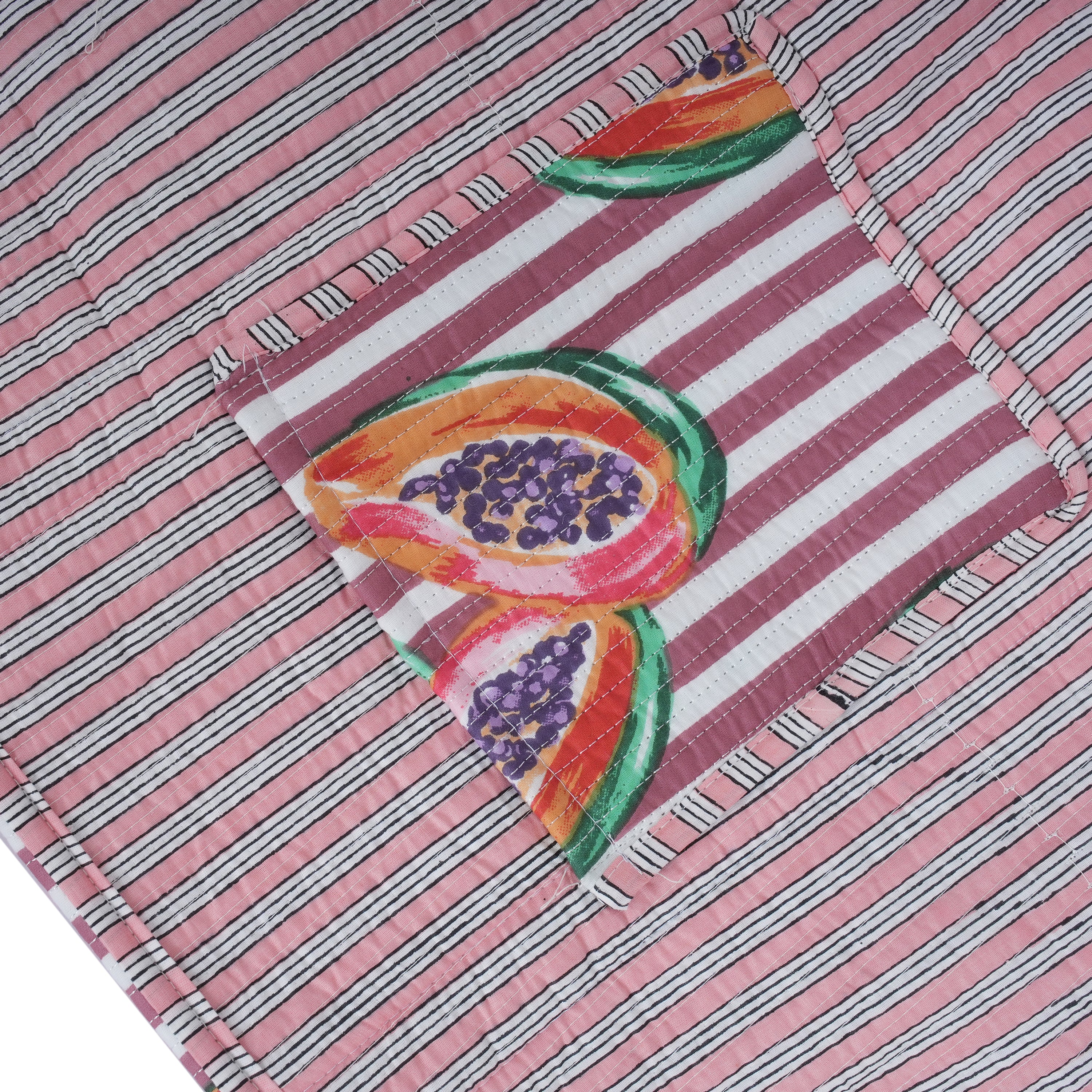 Summer Fruits Tote In Papaya - Image 5