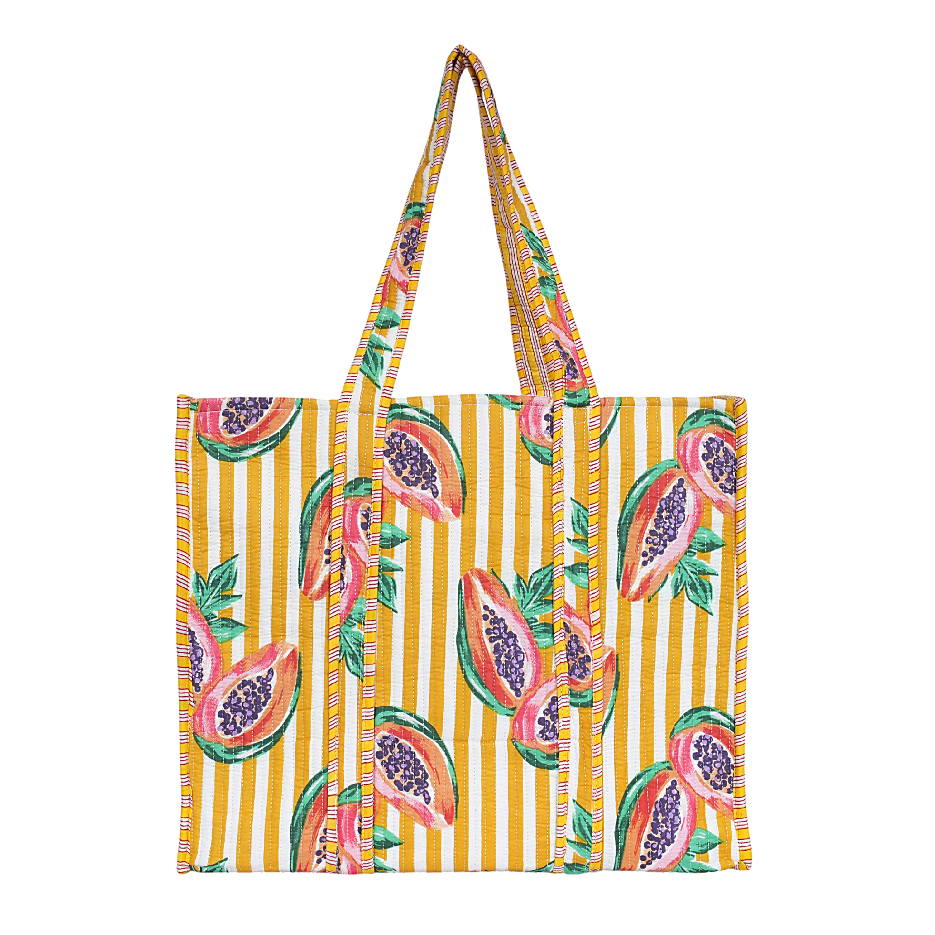 Summer Fruits Tote In Papaya - Image 6