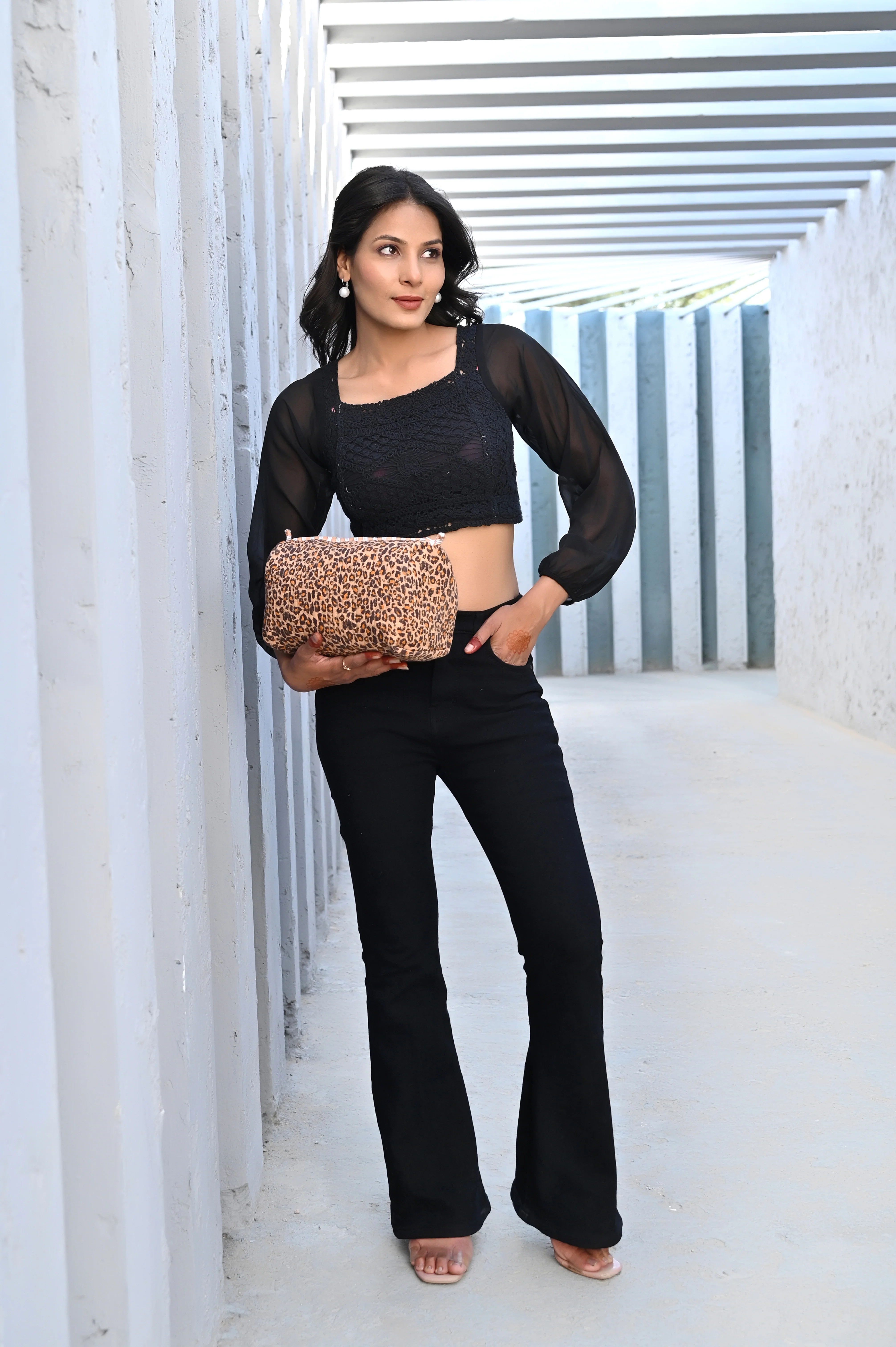 The Brown Leopard Cotton Travel Set - Image 9