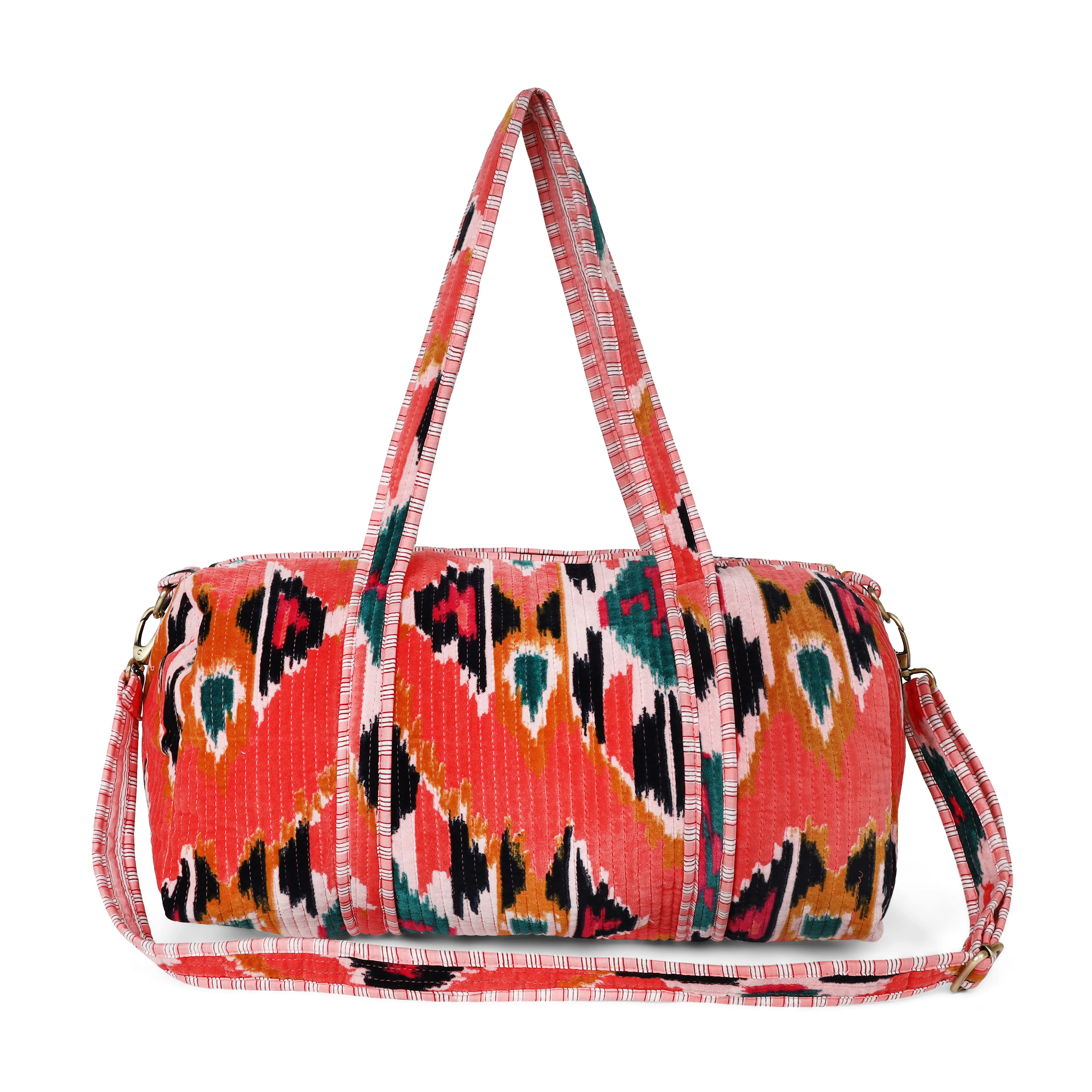 The Ikat Velvet Weekender - Image 9