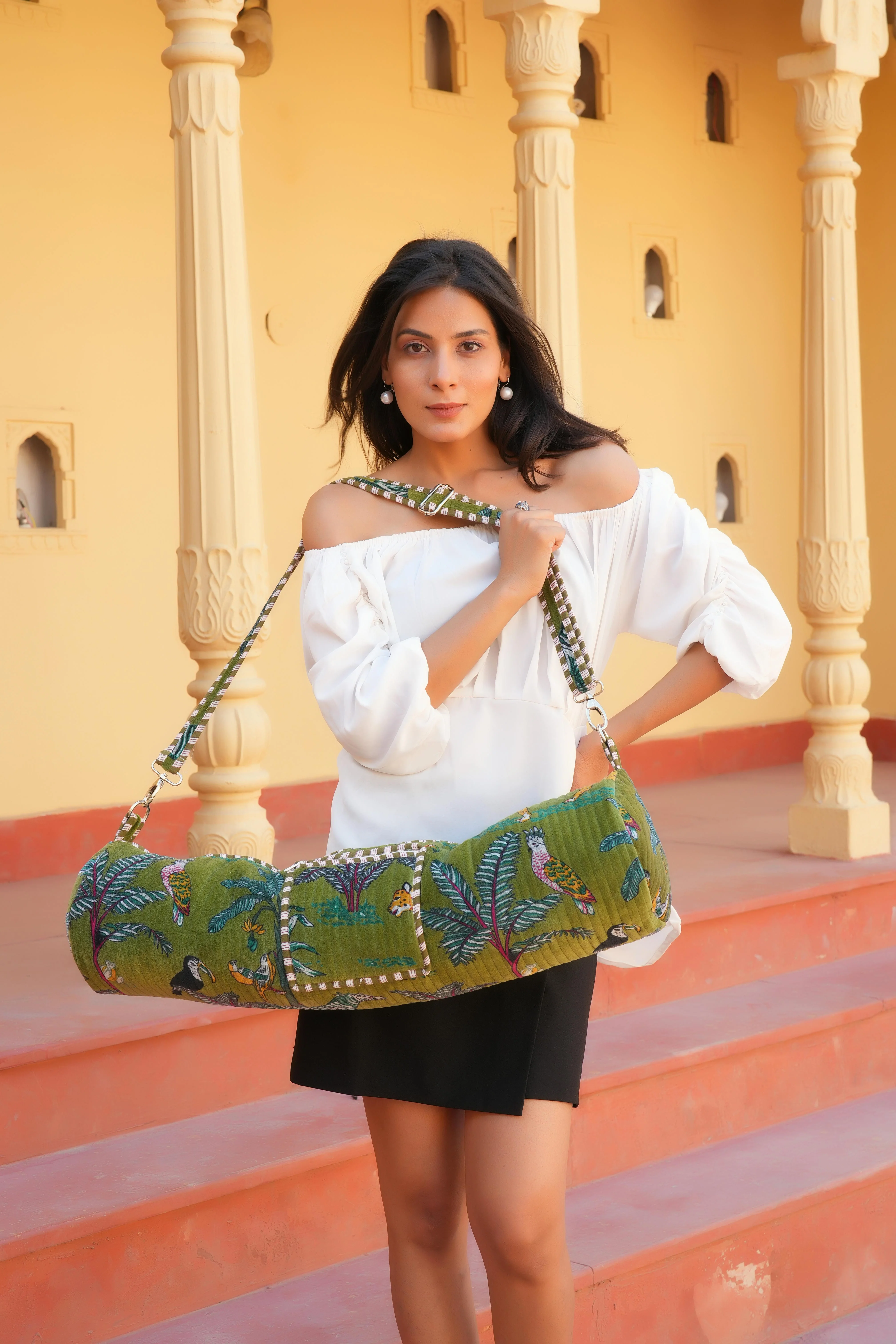The Jungle Velvet Yoga Bag - Image 31