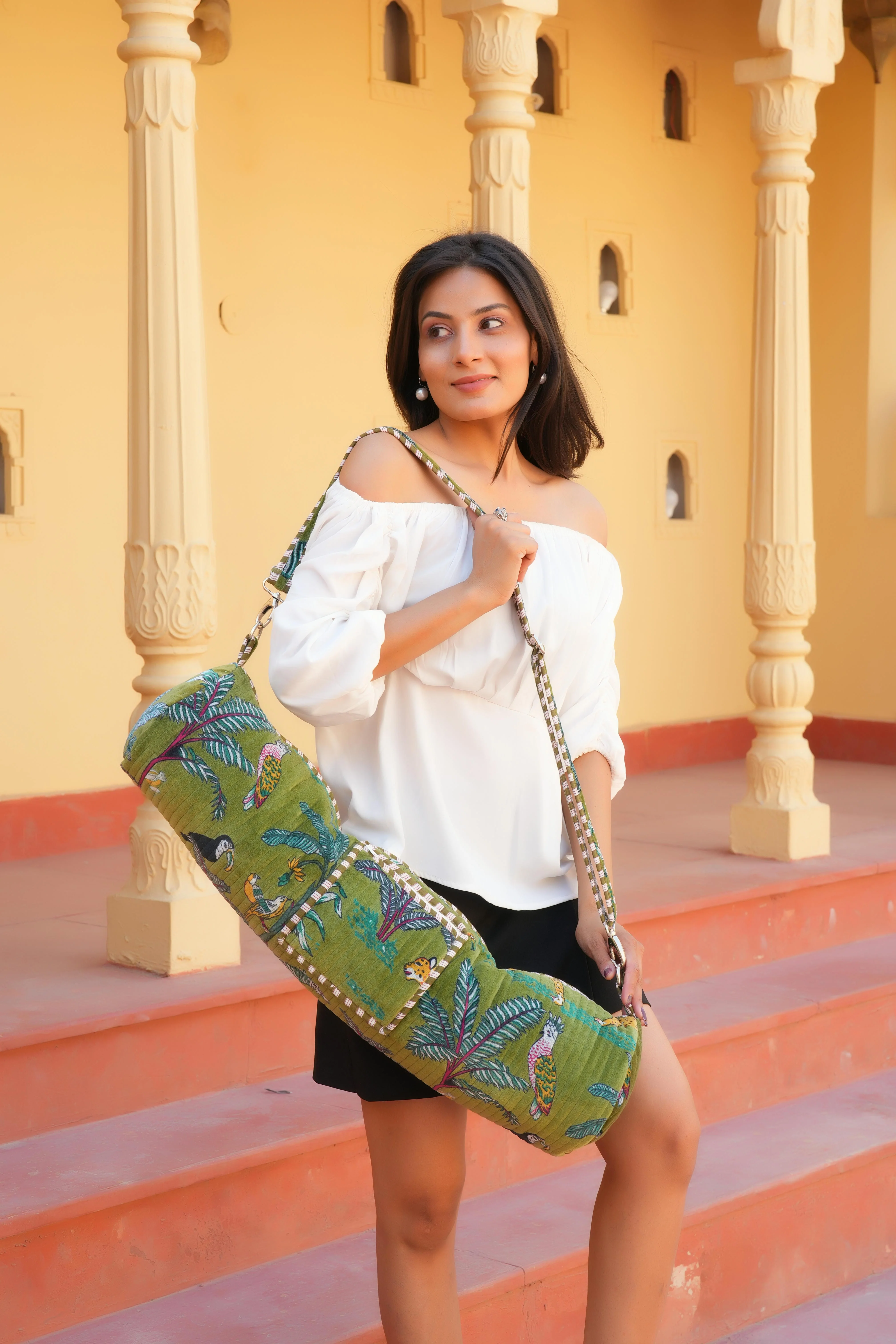 The Jungle Velvet Yoga Bag - Image 32
