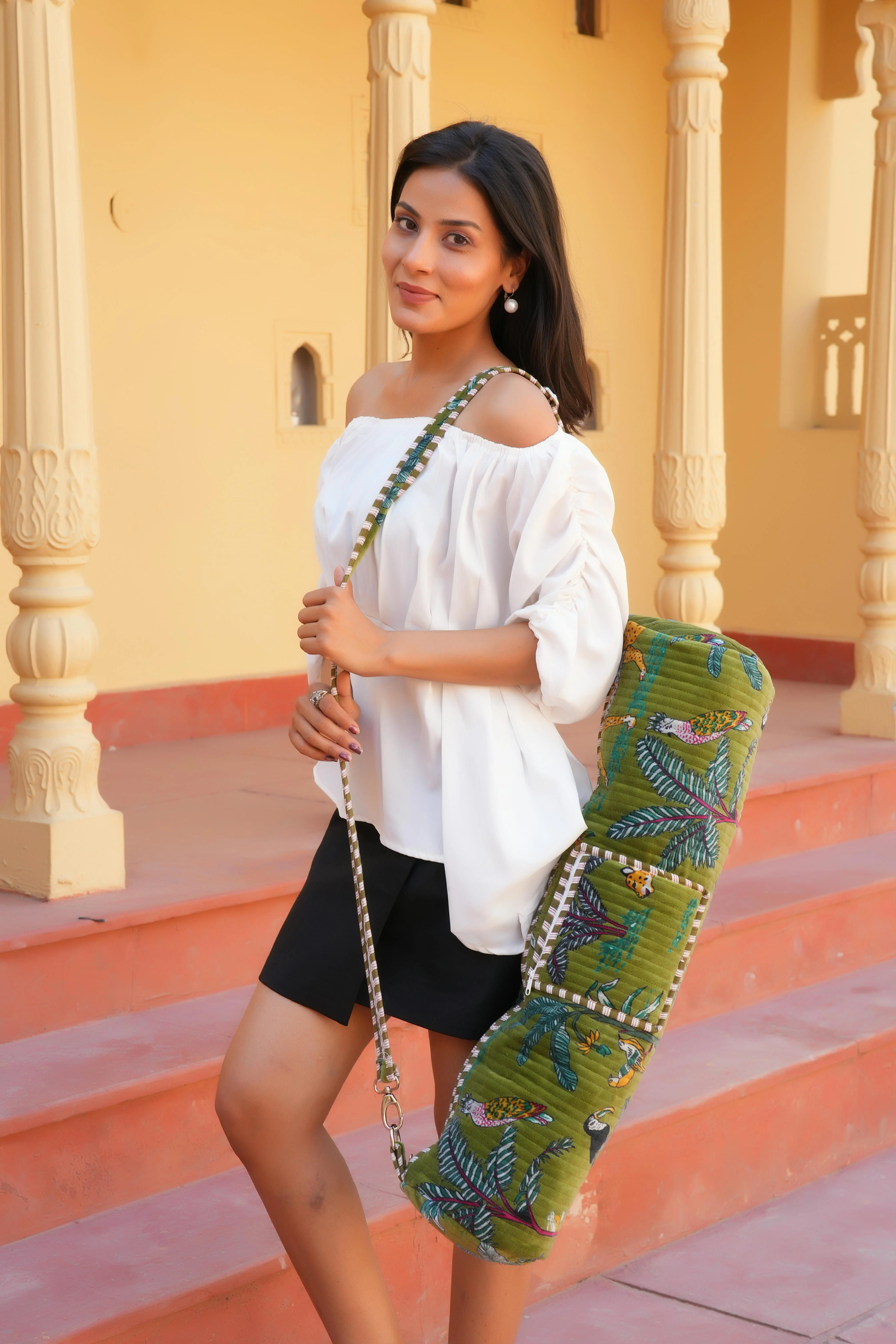 The Jungle Velvet Yoga Bag - Image 33