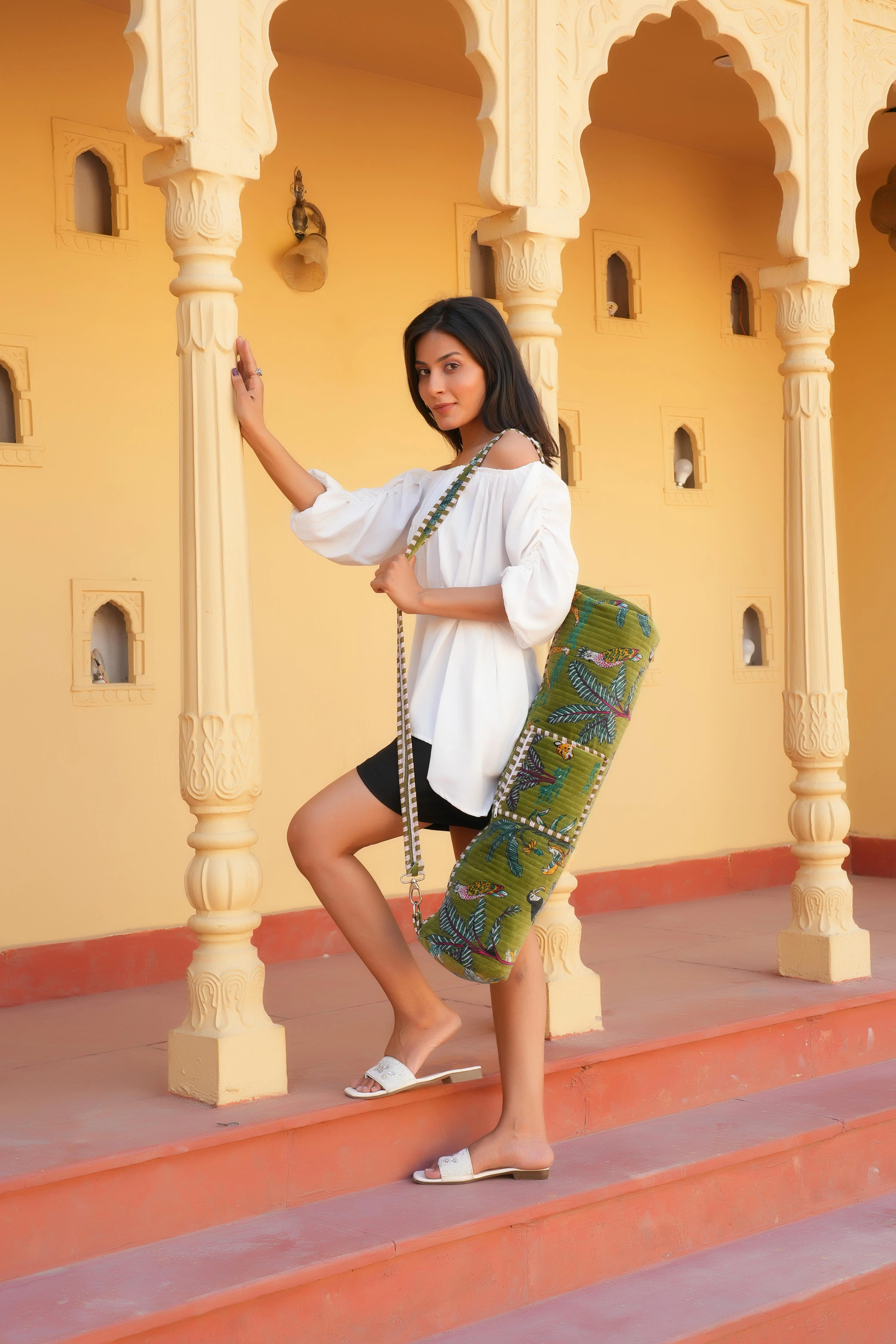 The Jungle Velvet Yoga Bag - Image 36