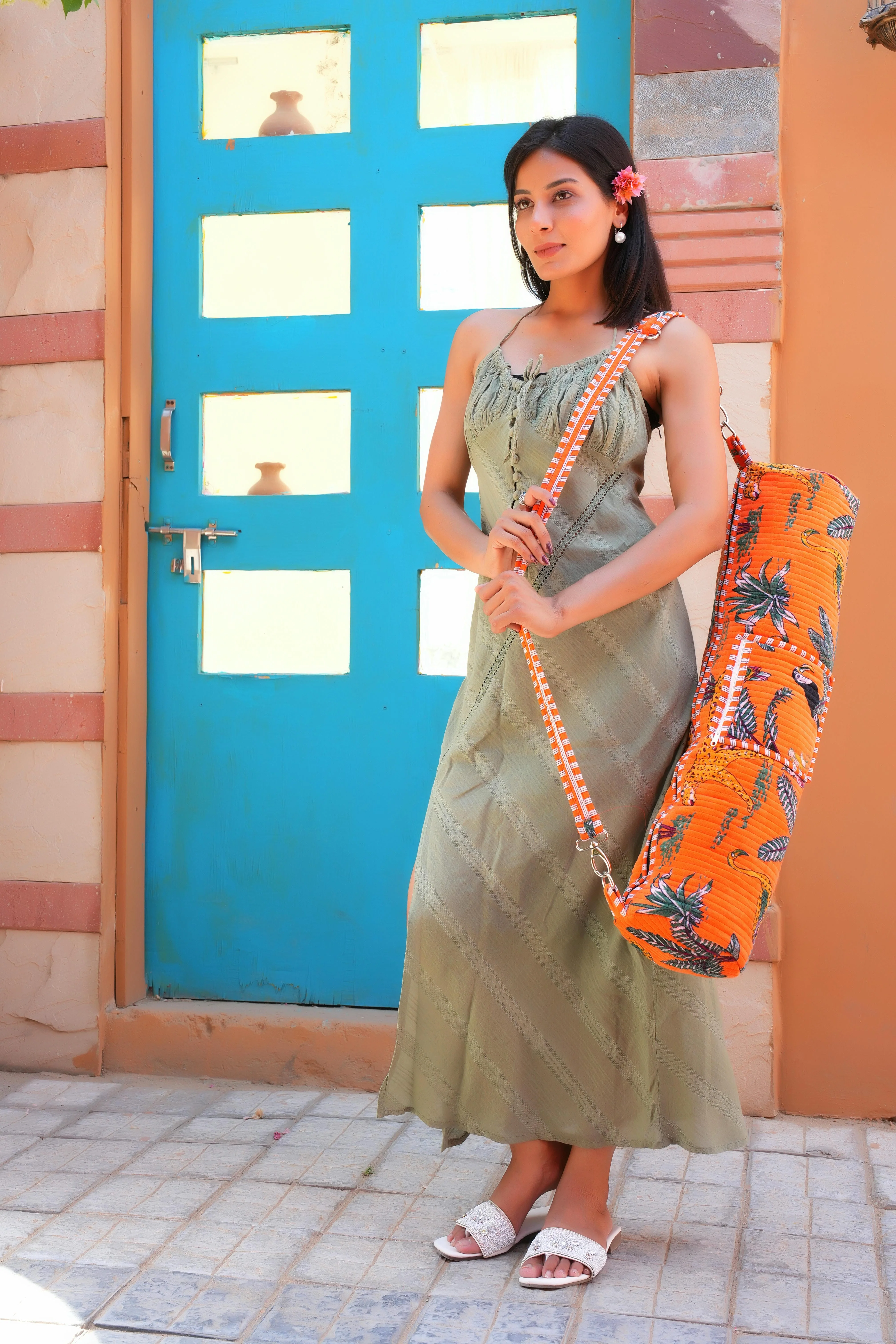 The Jungle Velvet Yoga Bag - Image 37