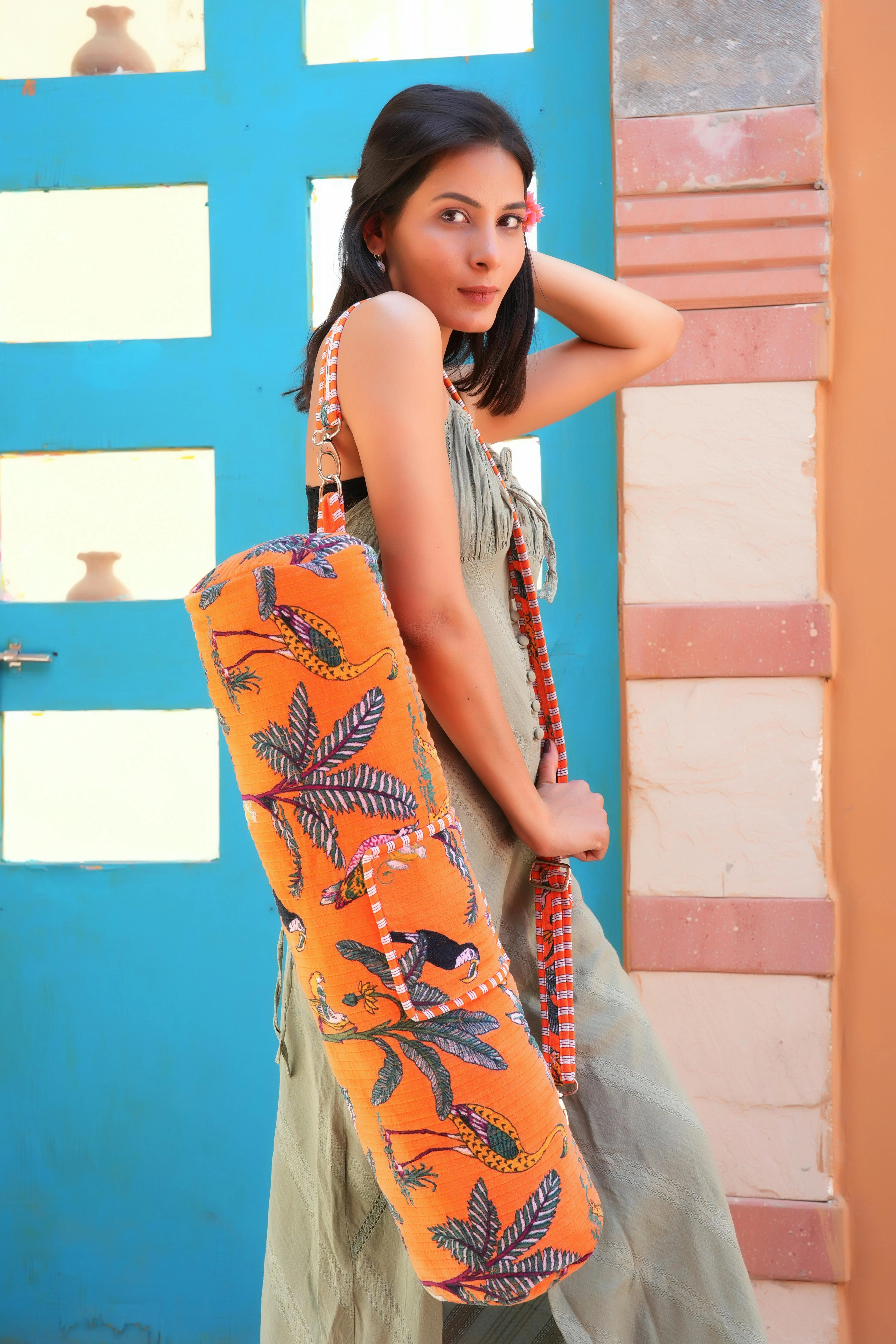The Jungle Velvet Yoga Bag - Image 39