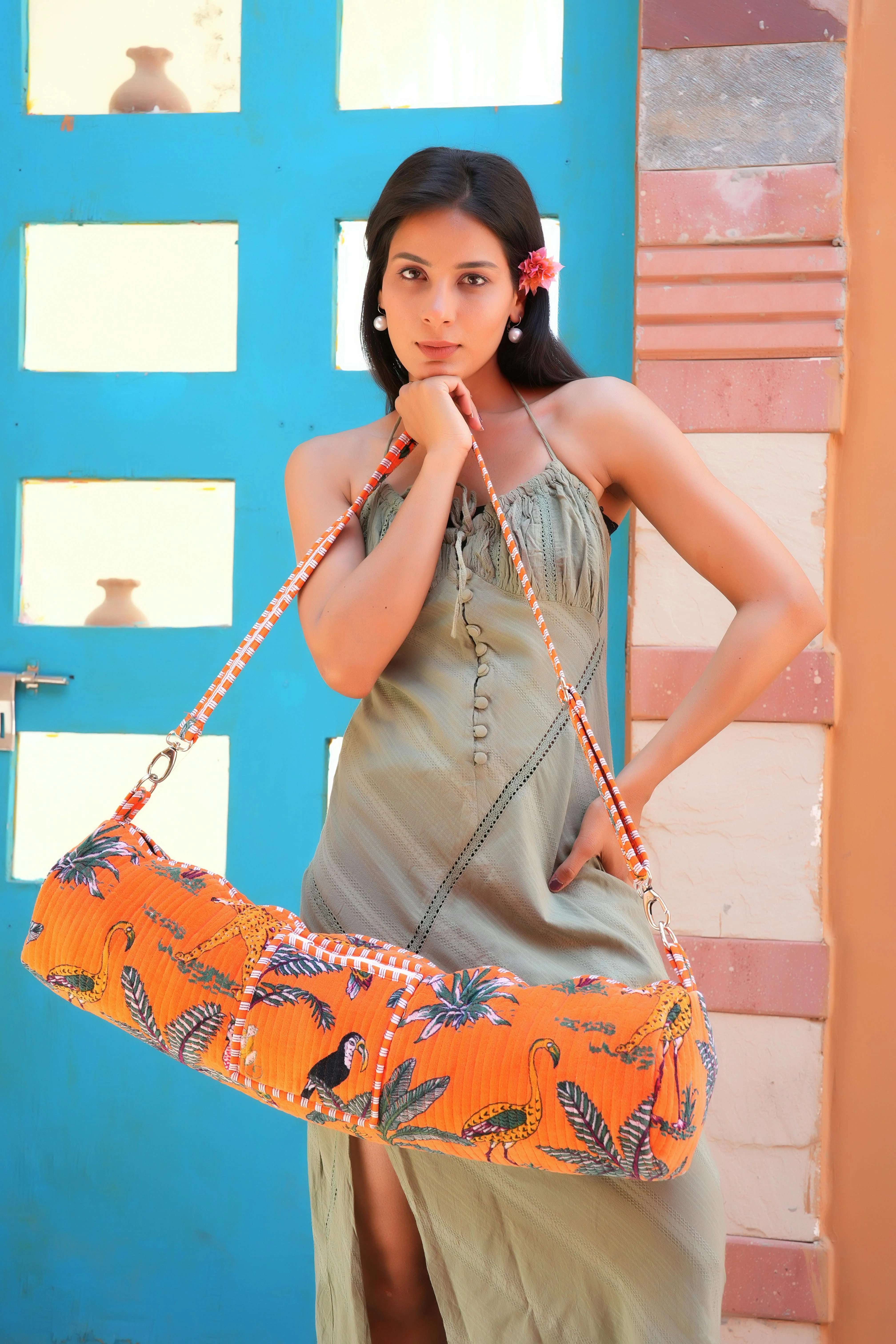 The Jungle Velvet Yoga Bag - Image 41