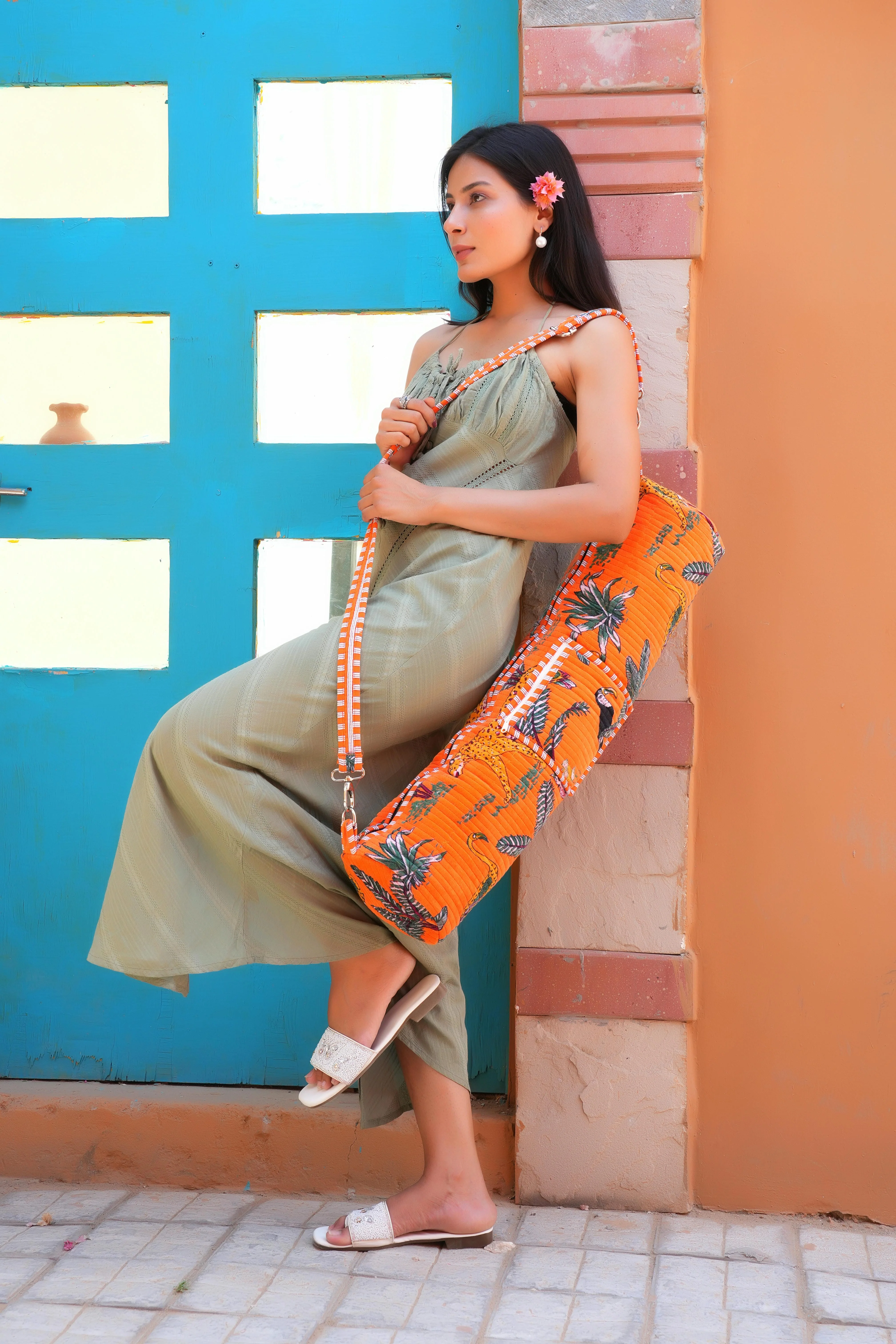 The Jungle Velvet Yoga Bag - Image 44