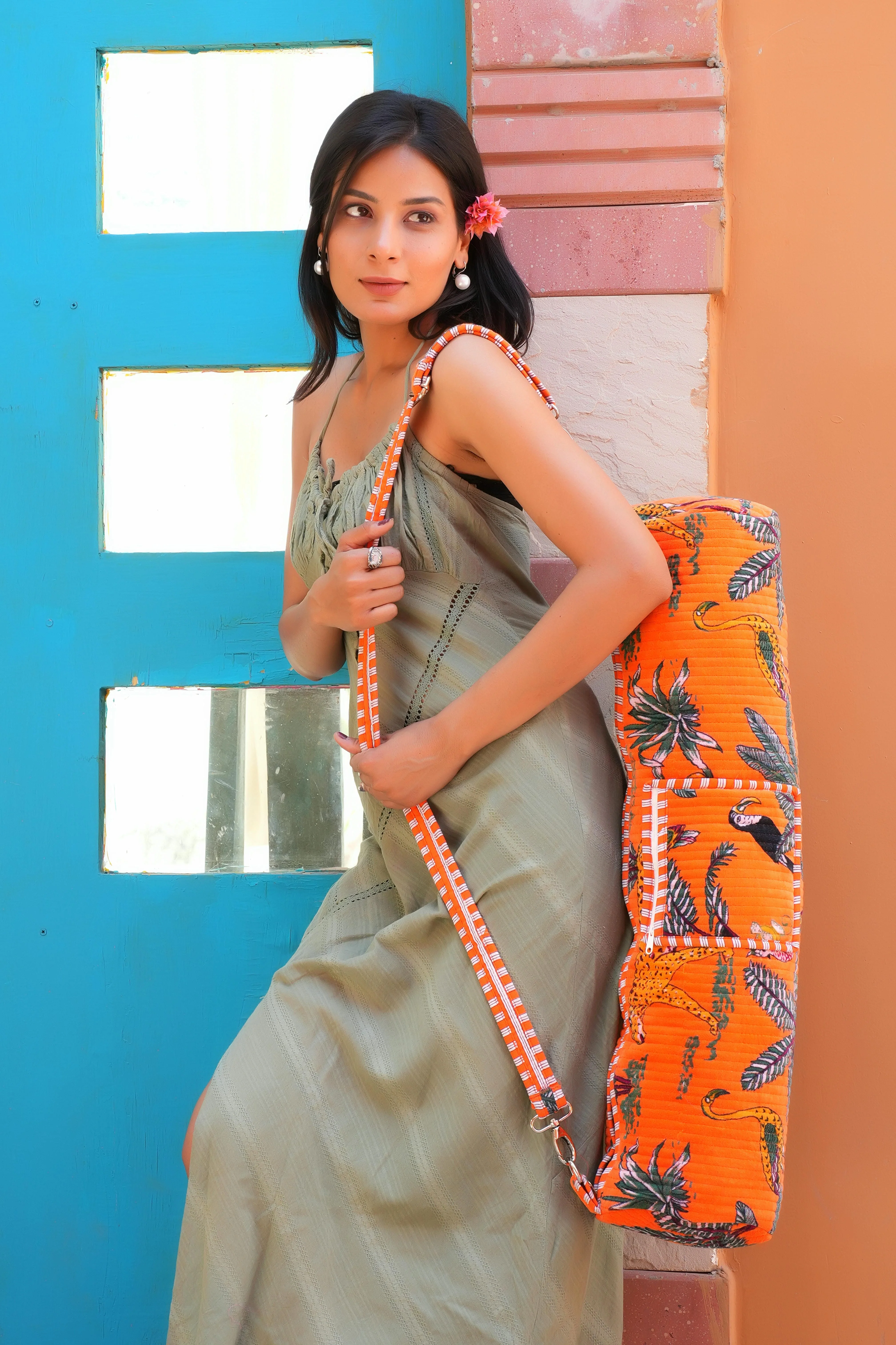 The Jungle Velvet Yoga Bag - Image 45