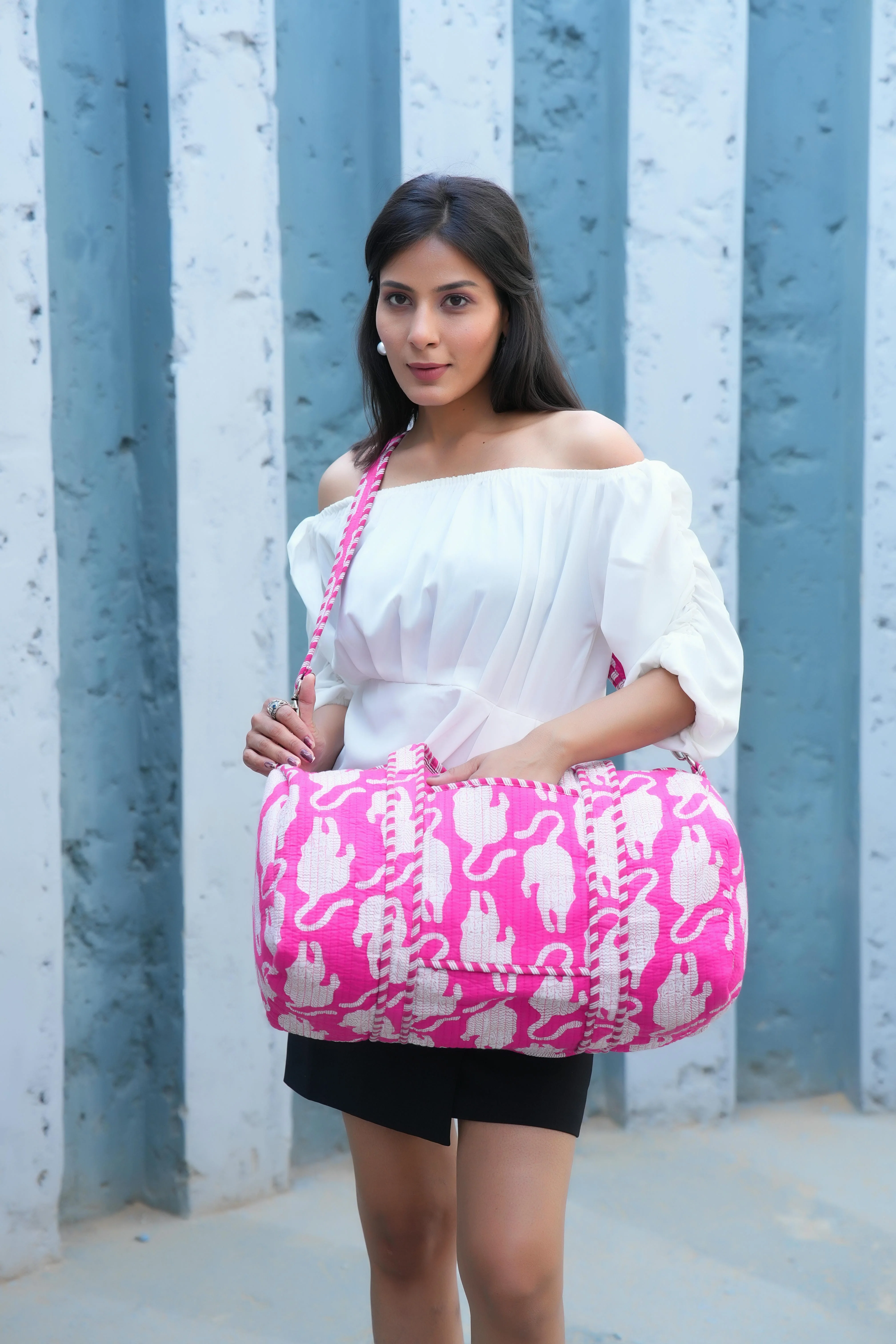 The Mouse Tiger Cotton Weekender - Image 23