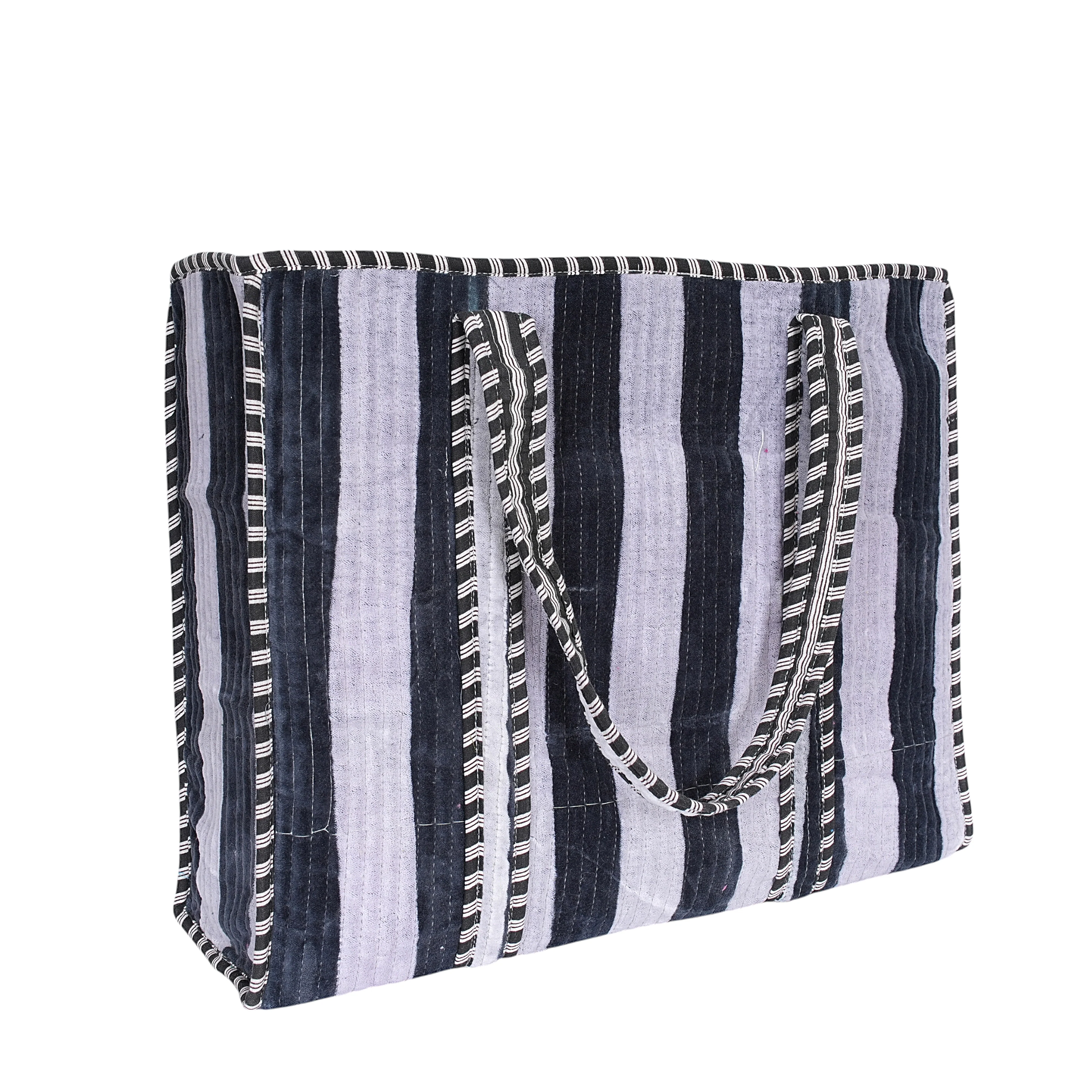 The Striped Velvet Tote - Image 10