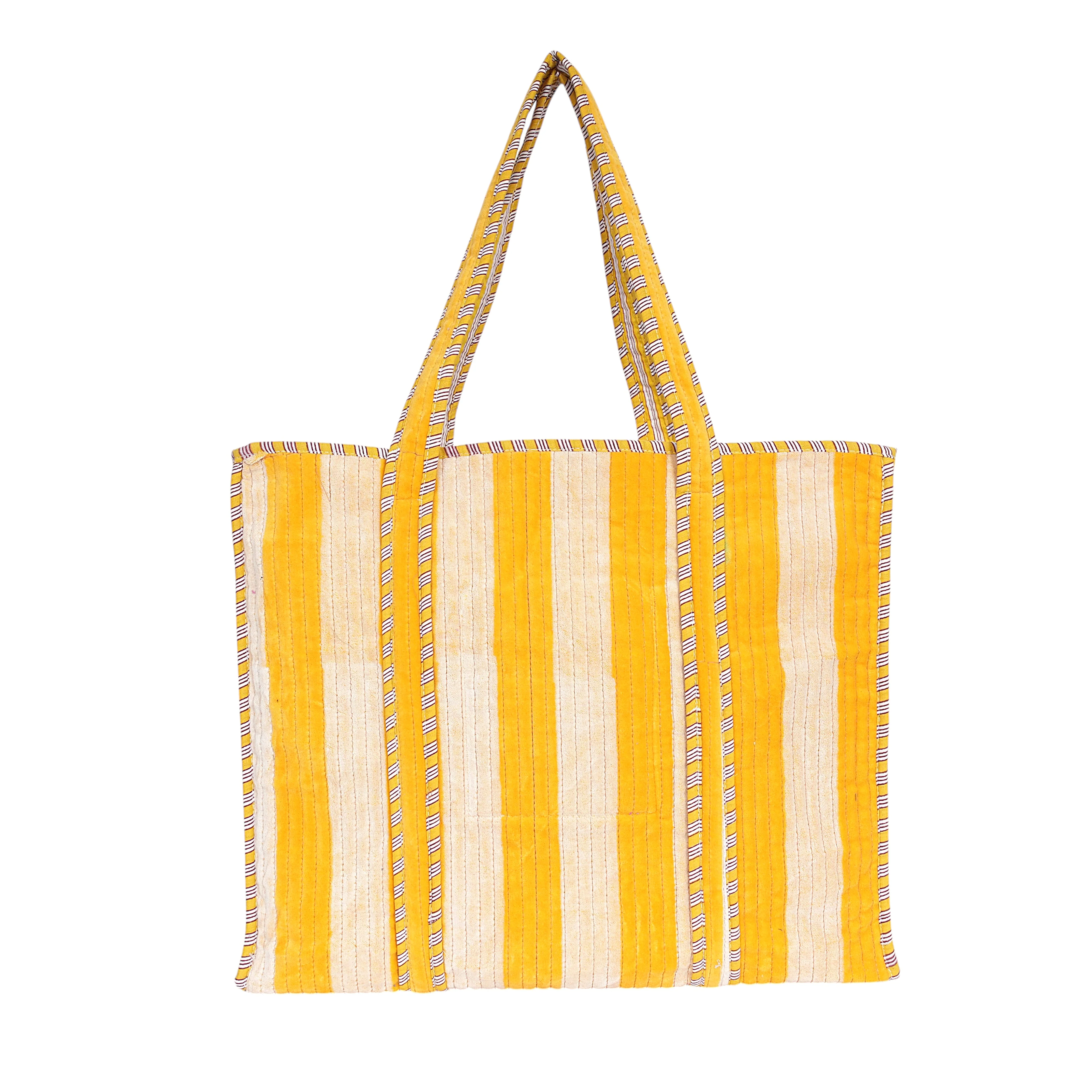 The Striped Velvet Tote - Image 12
