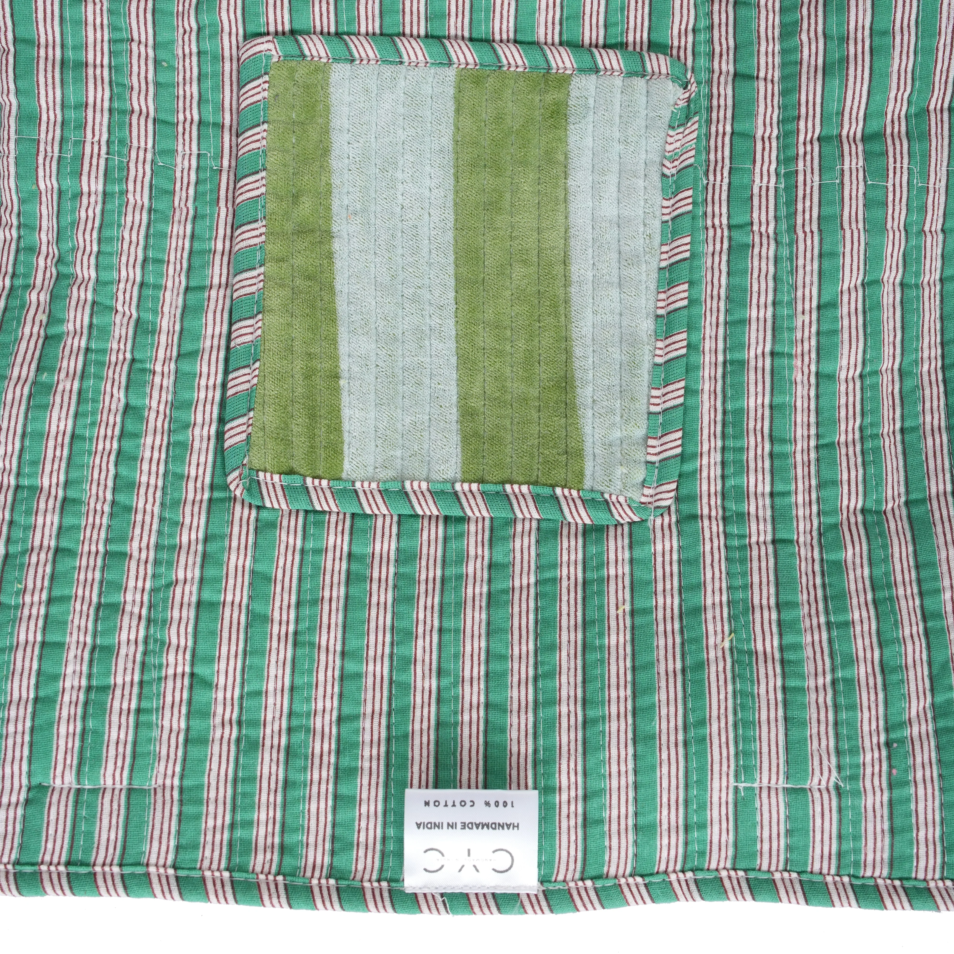 The Striped Velvet Tote - Image 14