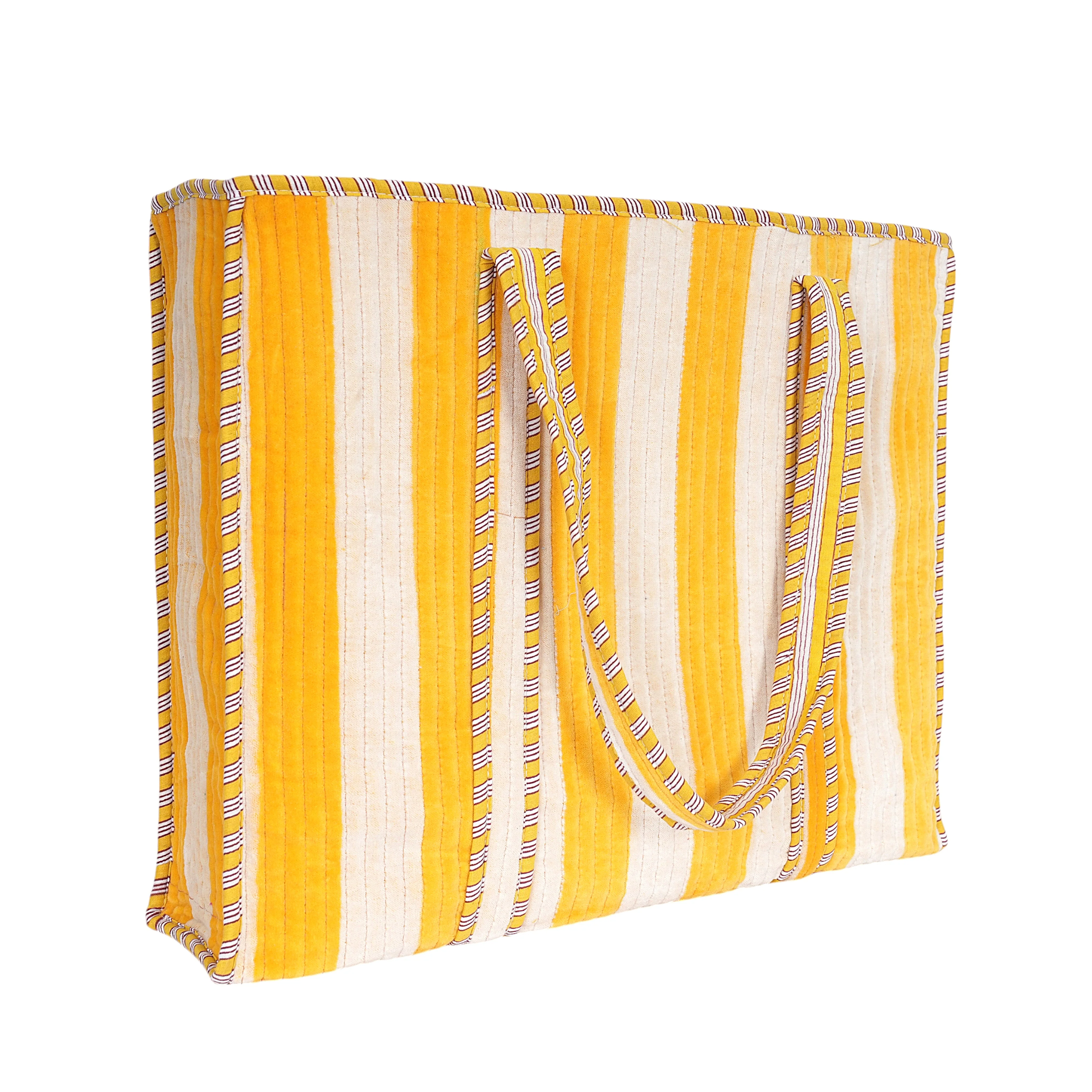 The Striped Velvet Tote - Image 19