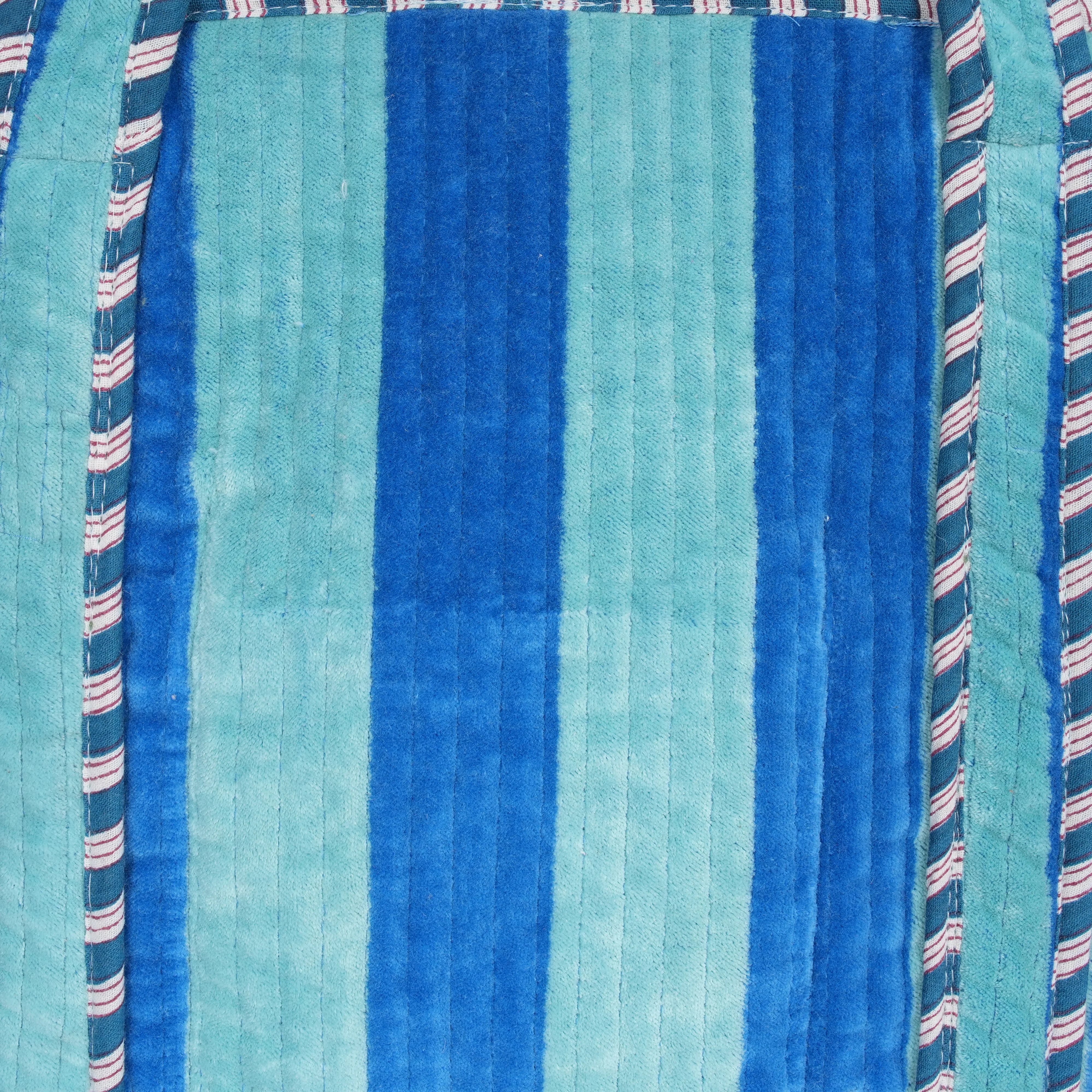 The Striped Velvet Tote - Image 20