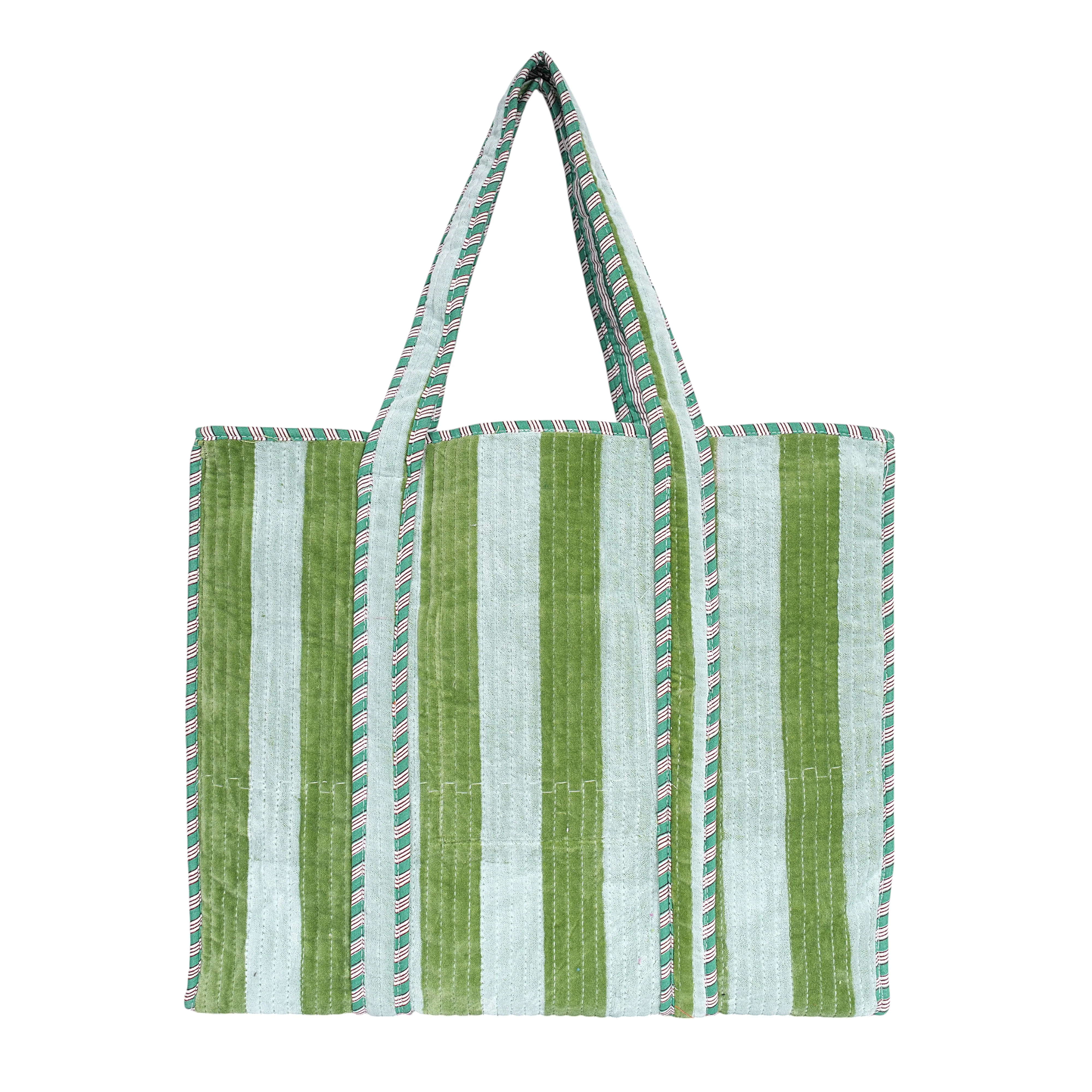 The Striped Velvet Tote - Image 3