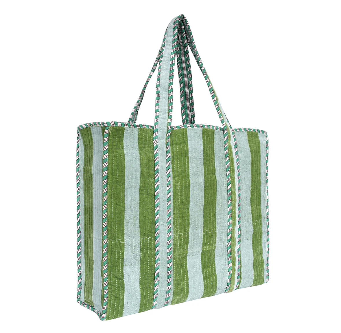 The Striped Velvet Tote - Image 38