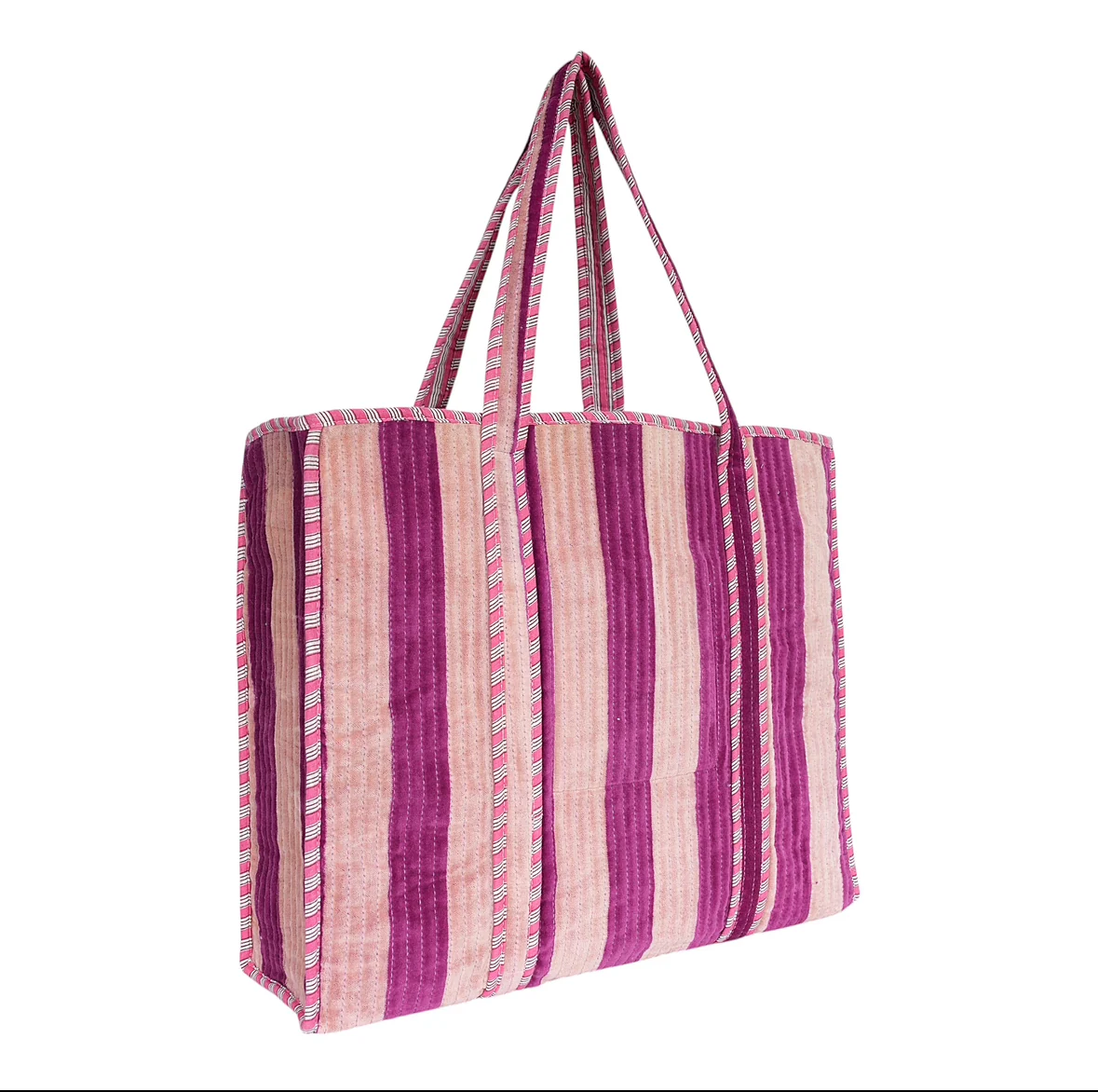 The Striped Velvet Tote - Image 39