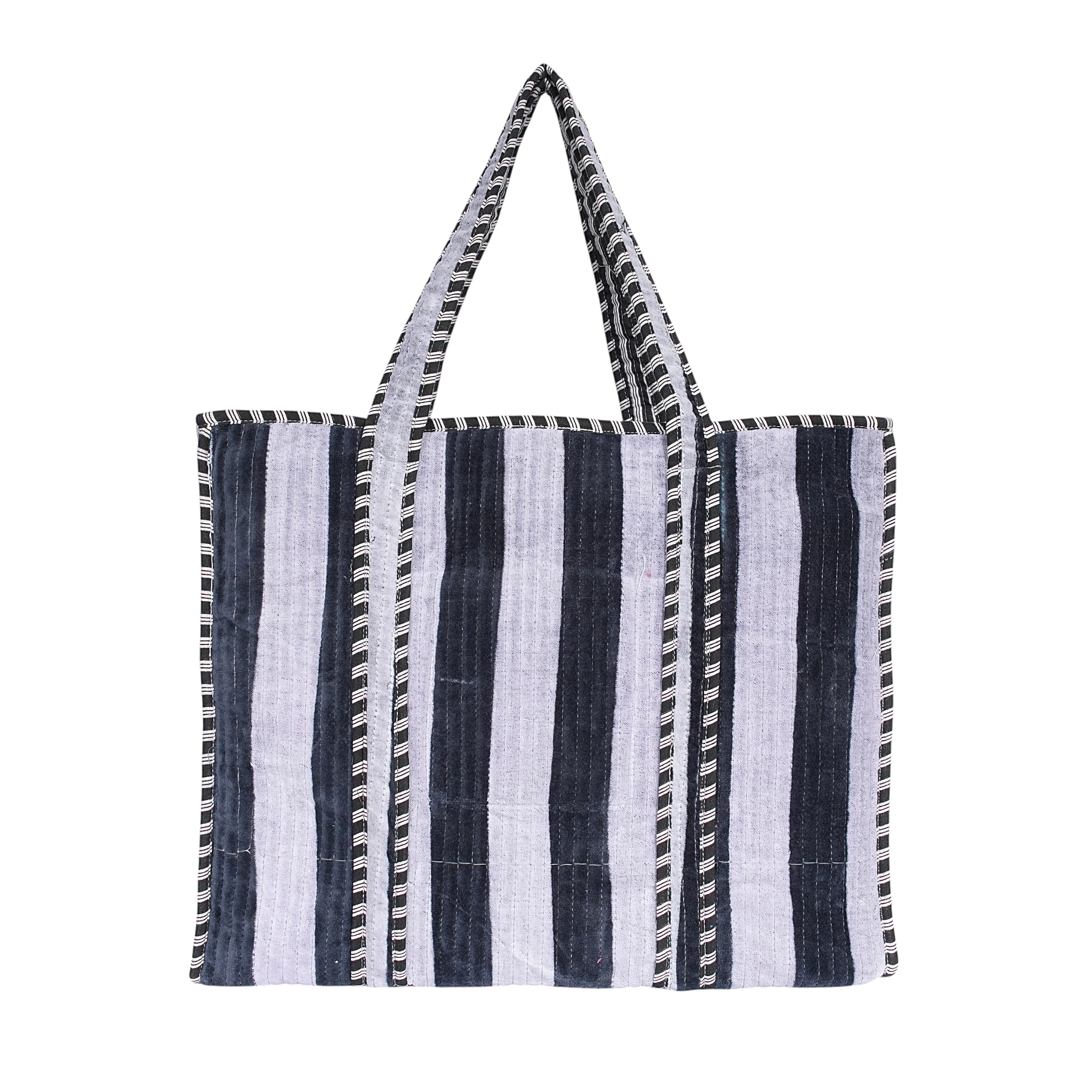 The Striped Velvet Tote - Image 4
