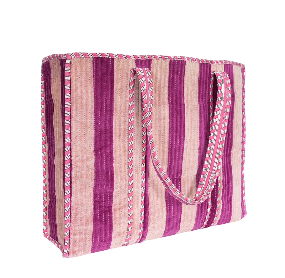 The Striped Velvet Tote - Image 41