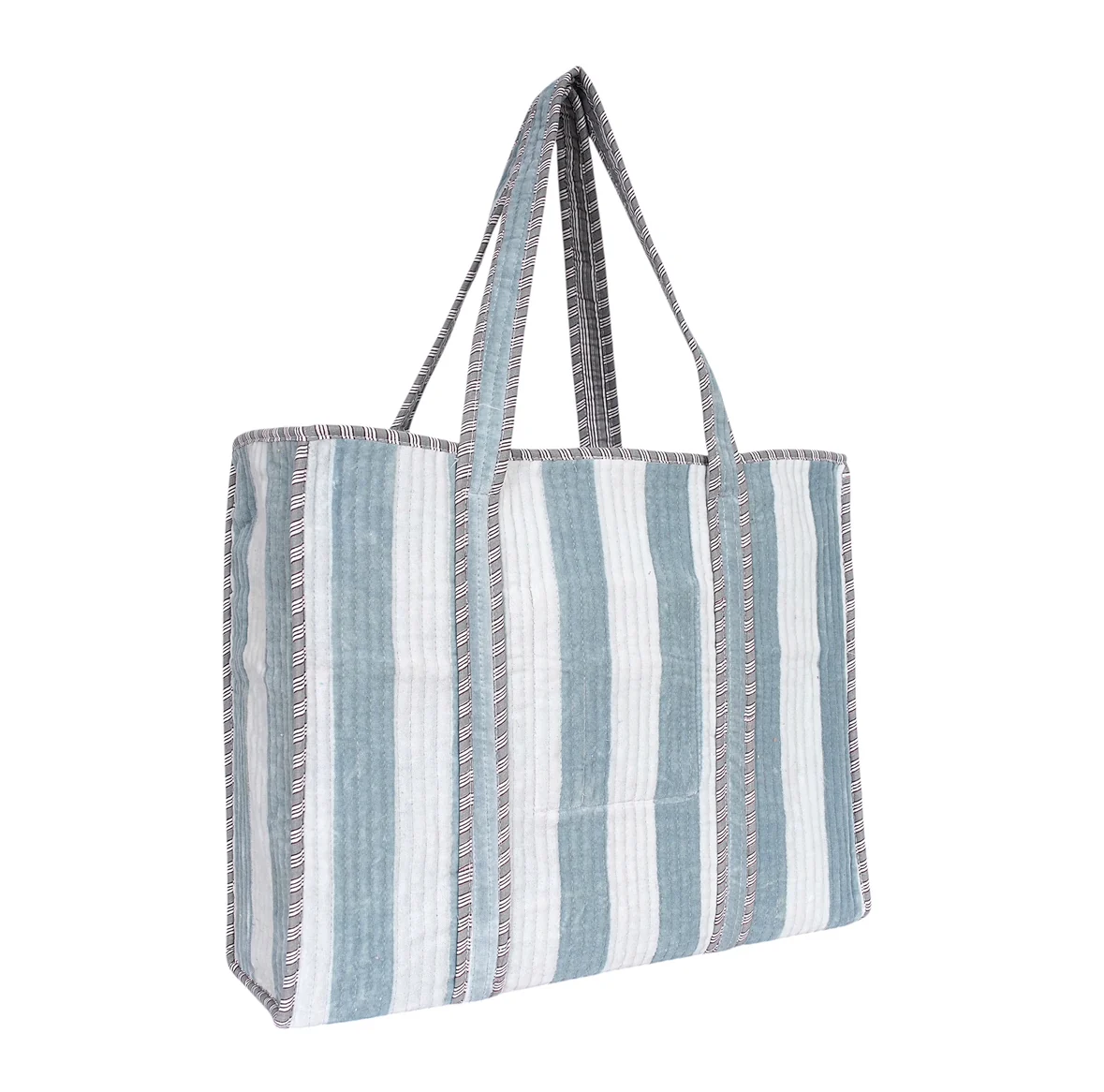 The Striped Velvet Tote - Image 42