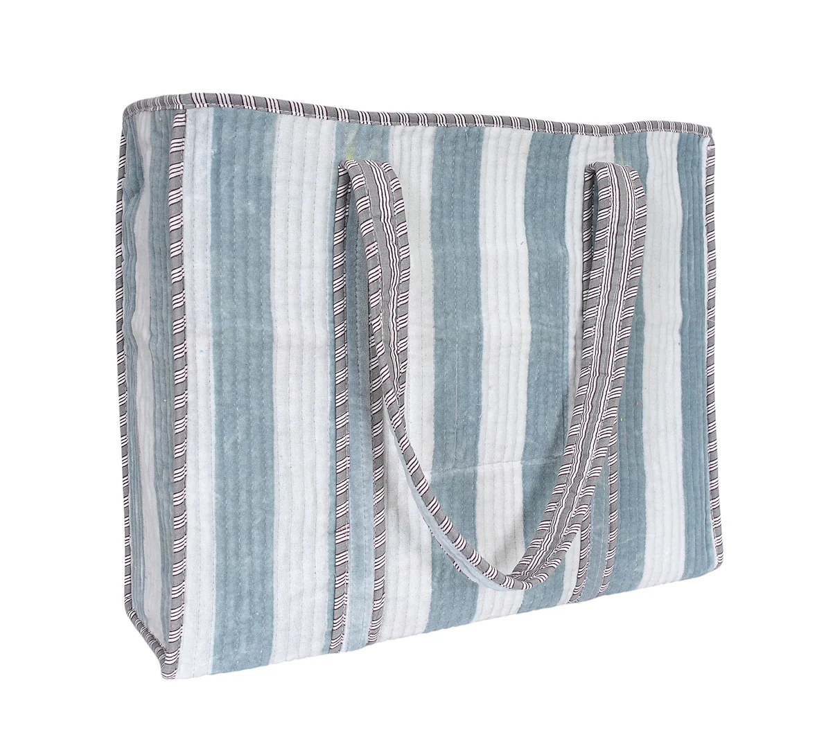 The Striped Velvet Tote - Image 44