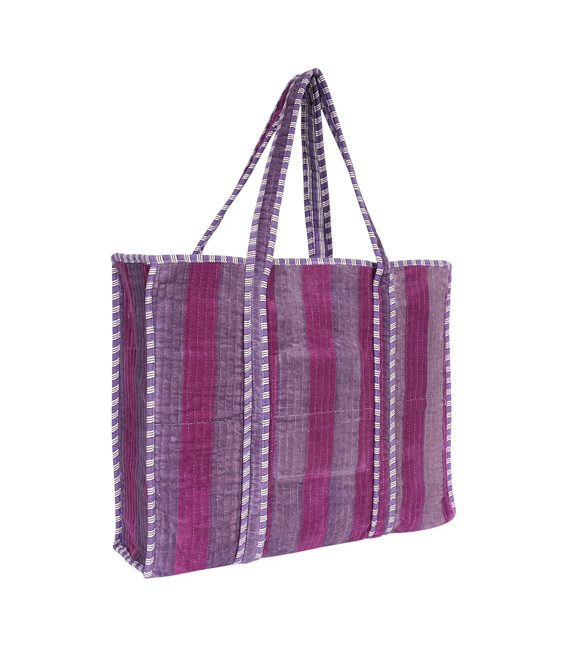 The Striped Velvet Tote - Image 46