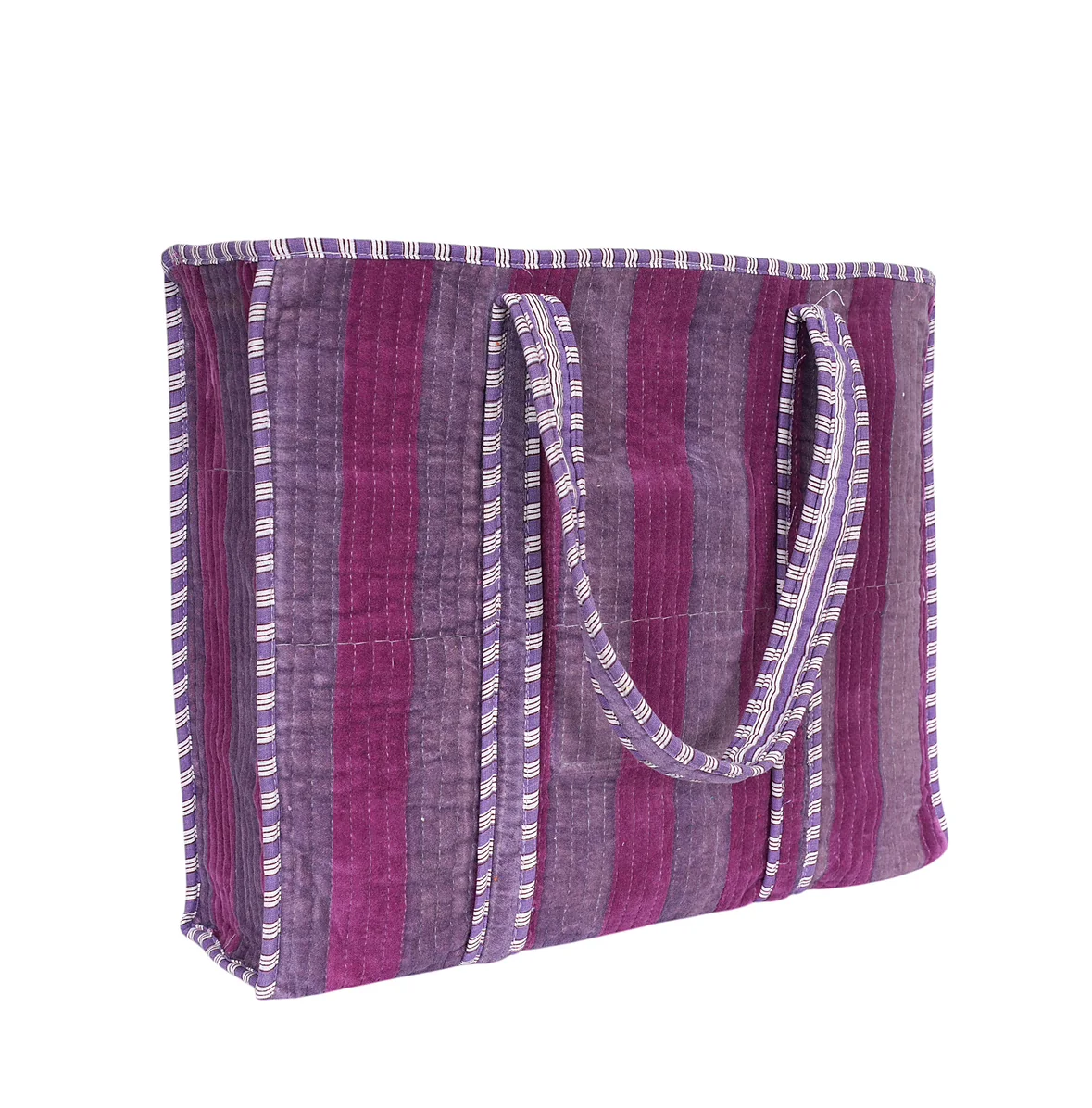 The Striped Velvet Tote - Image 47