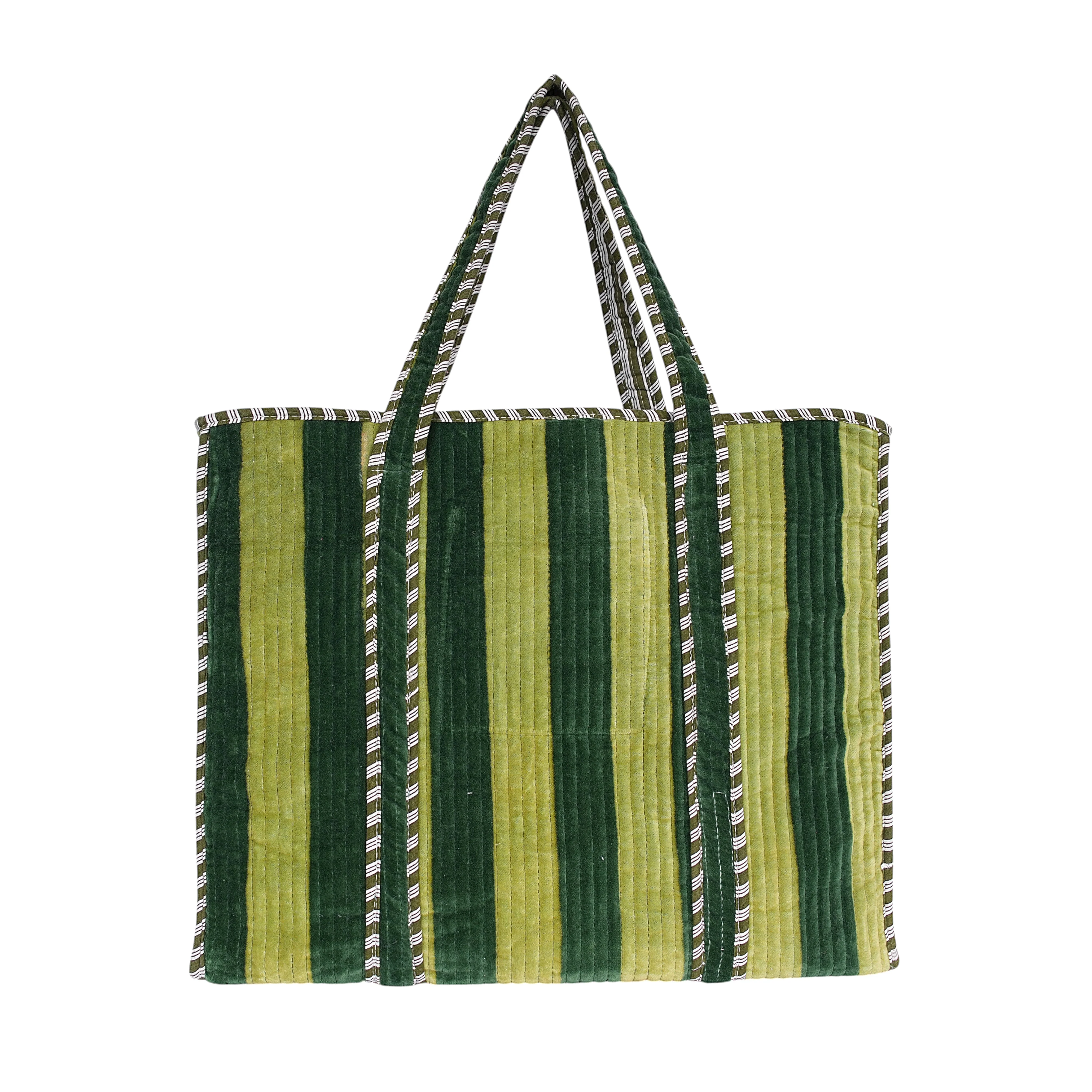 The Striped Velvet Tote - Image 6