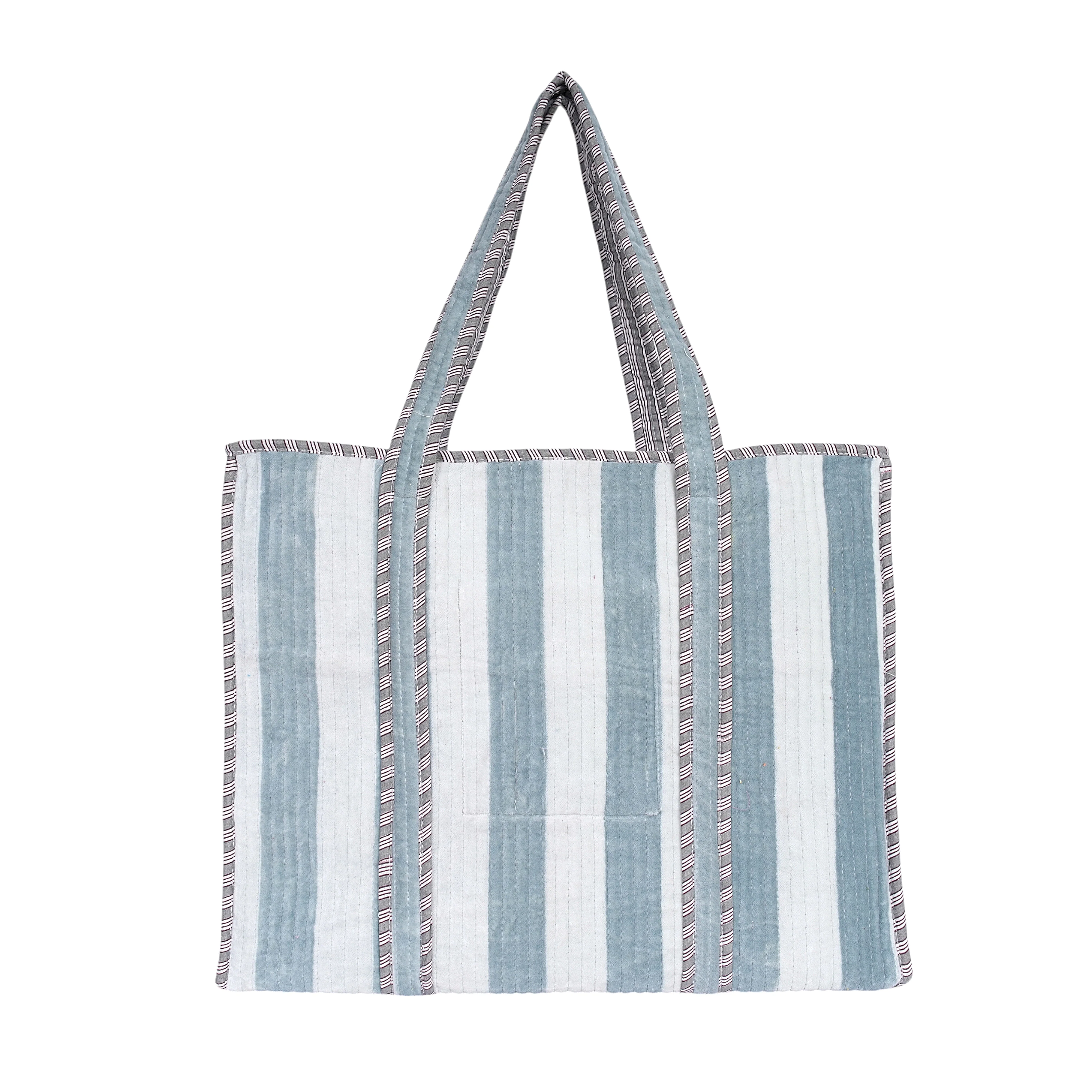 The Striped Velvet Tote - Image 7