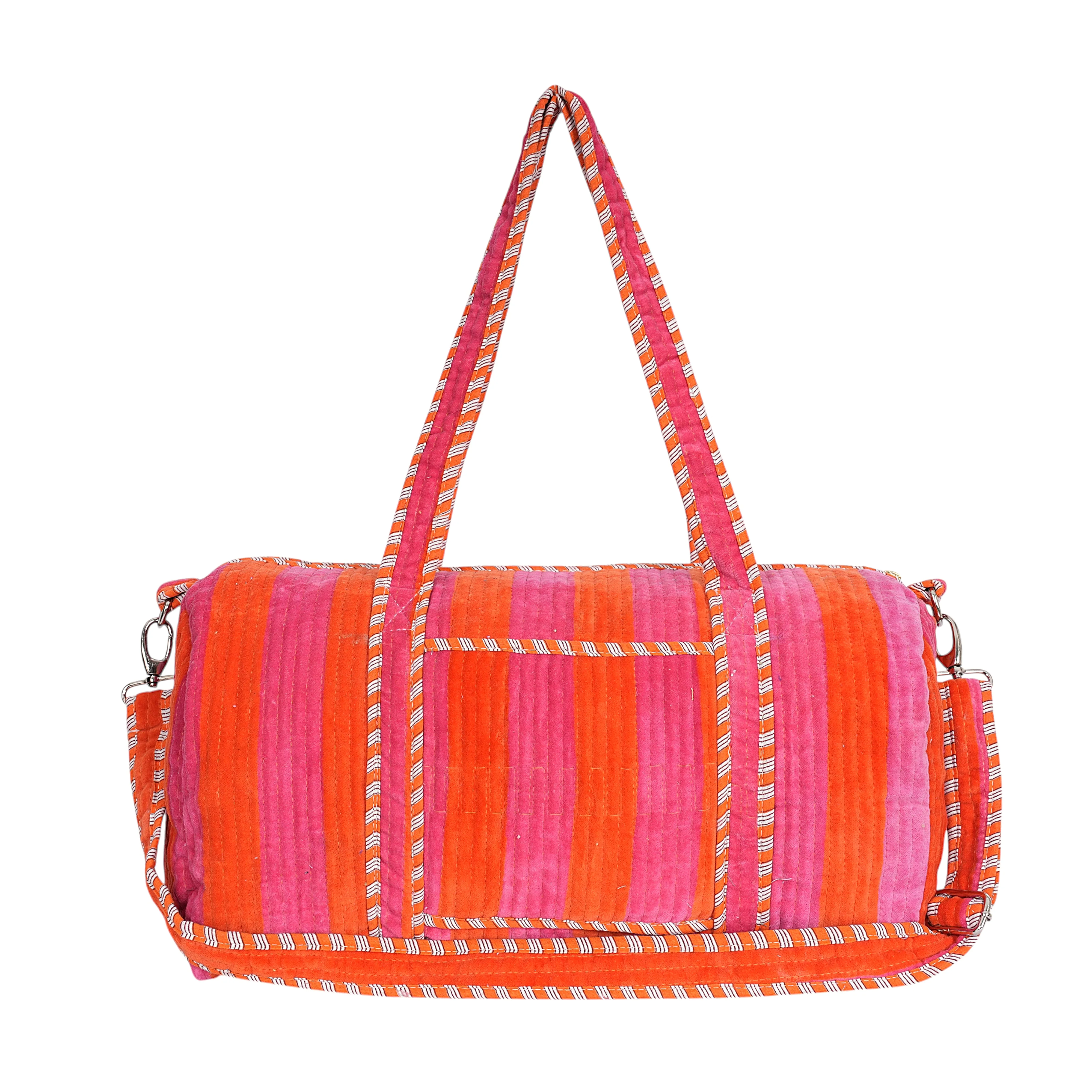 The Striped Velvet Weekender - Image 12