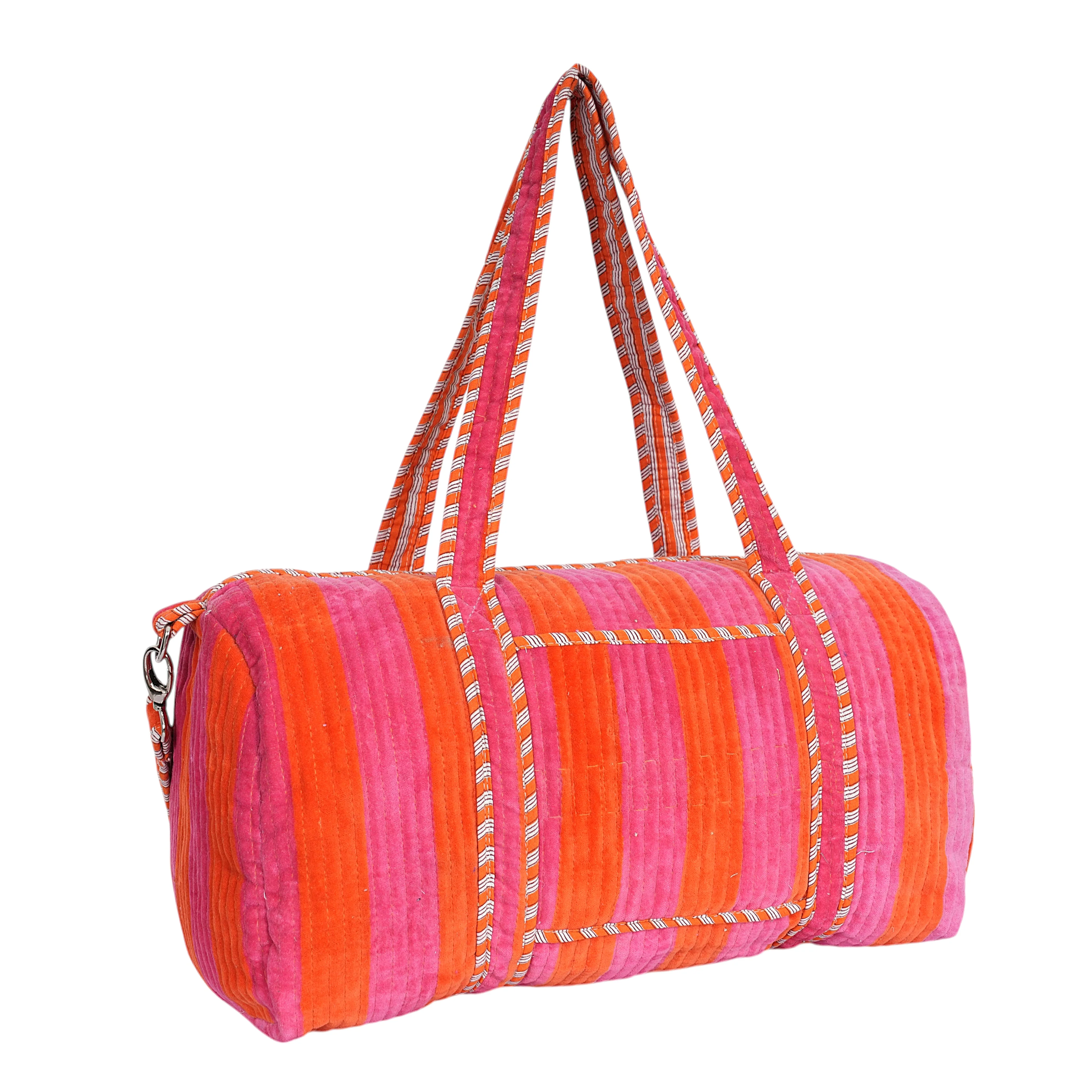 The Striped Velvet Weekender - Image 15