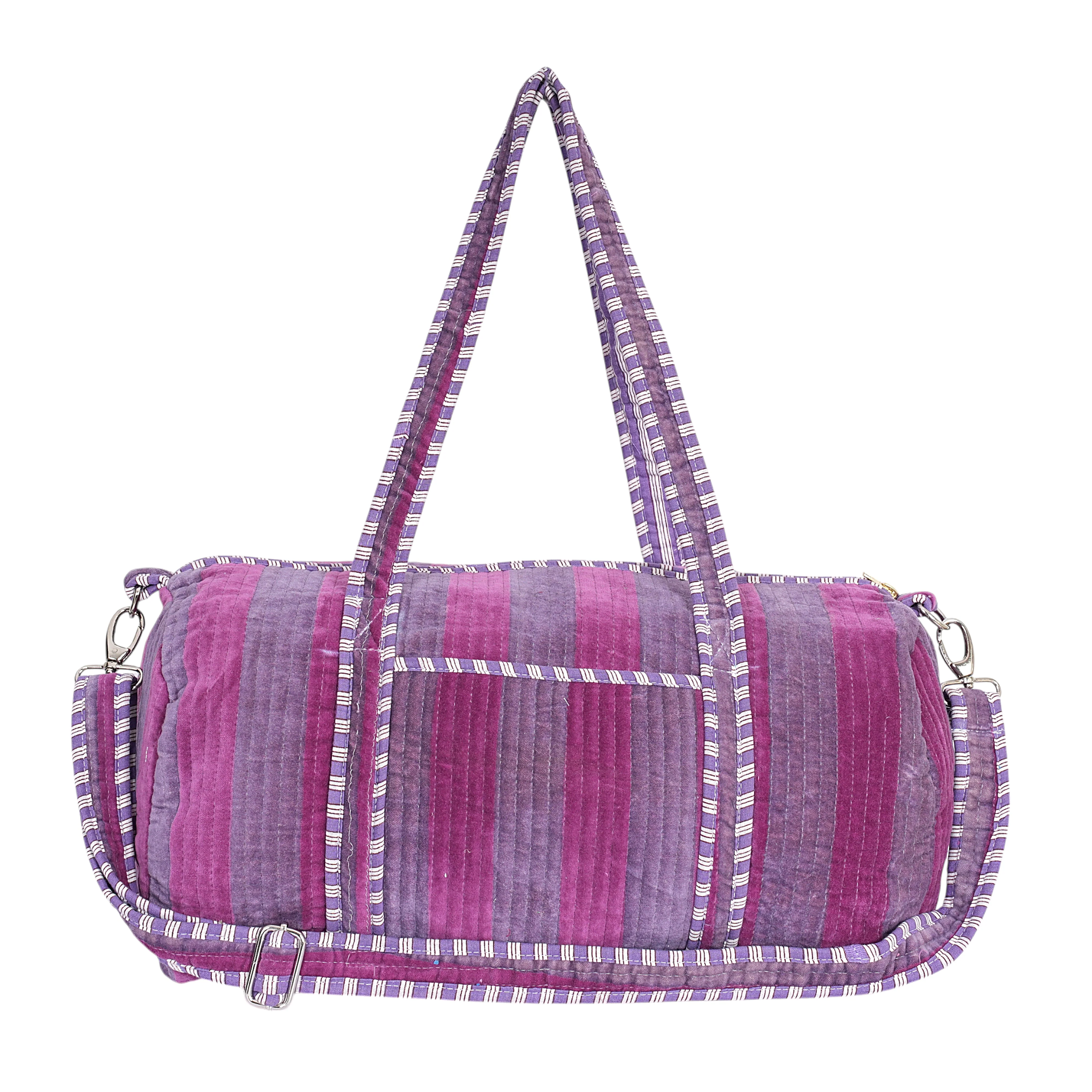 The Striped Velvet Weekender - Image 16