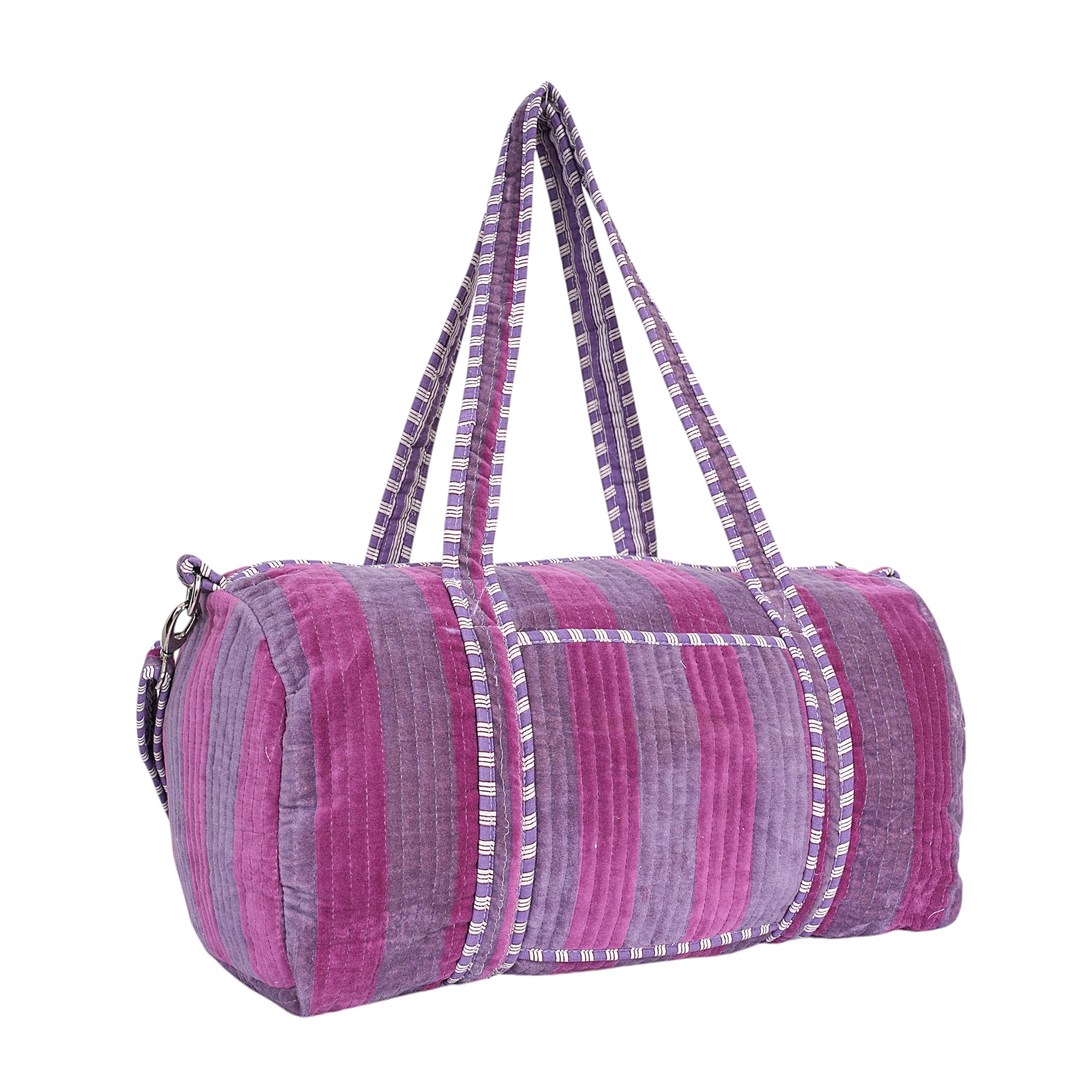 The Striped Velvet Weekender - Image 19