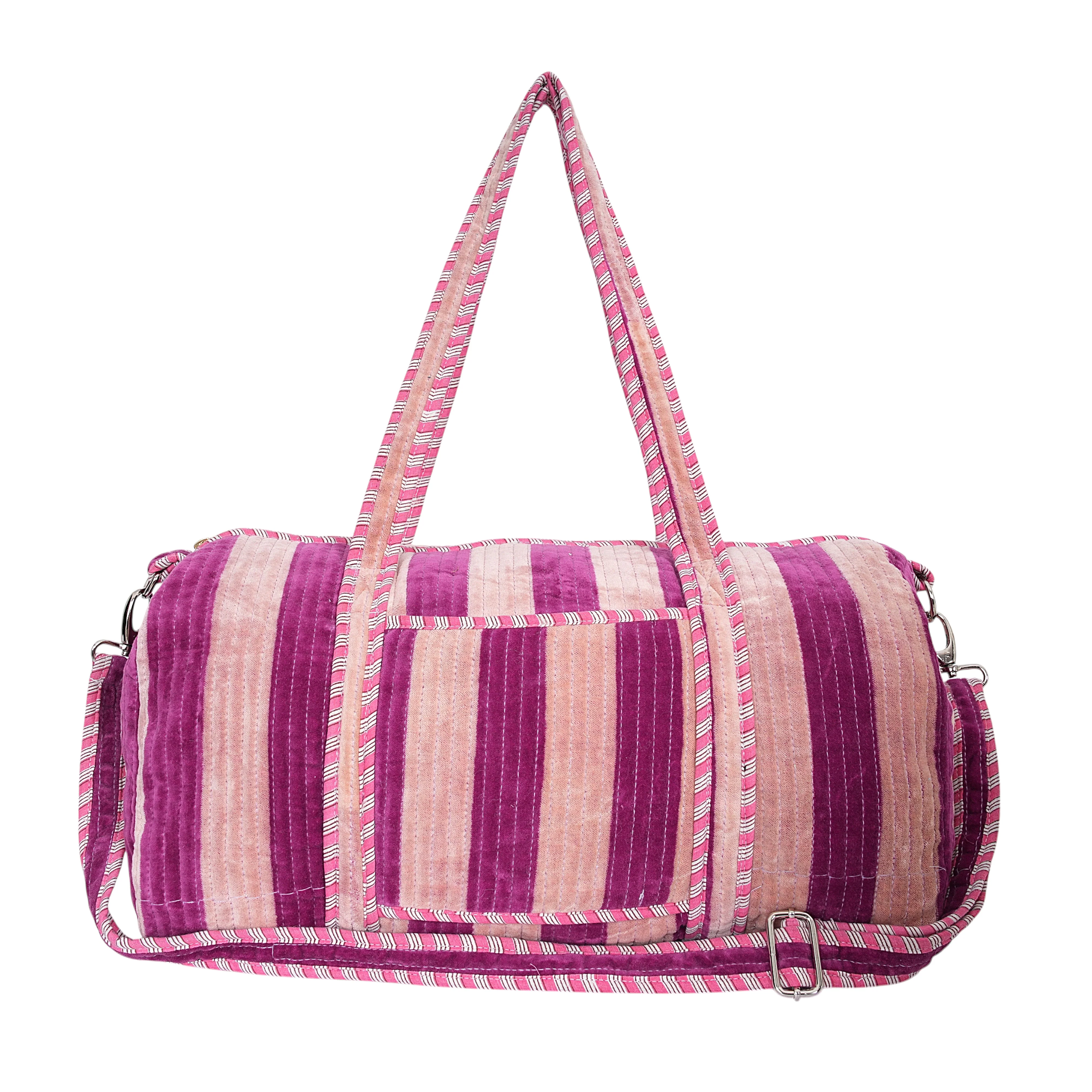 The Striped Velvet Weekender - Image 21