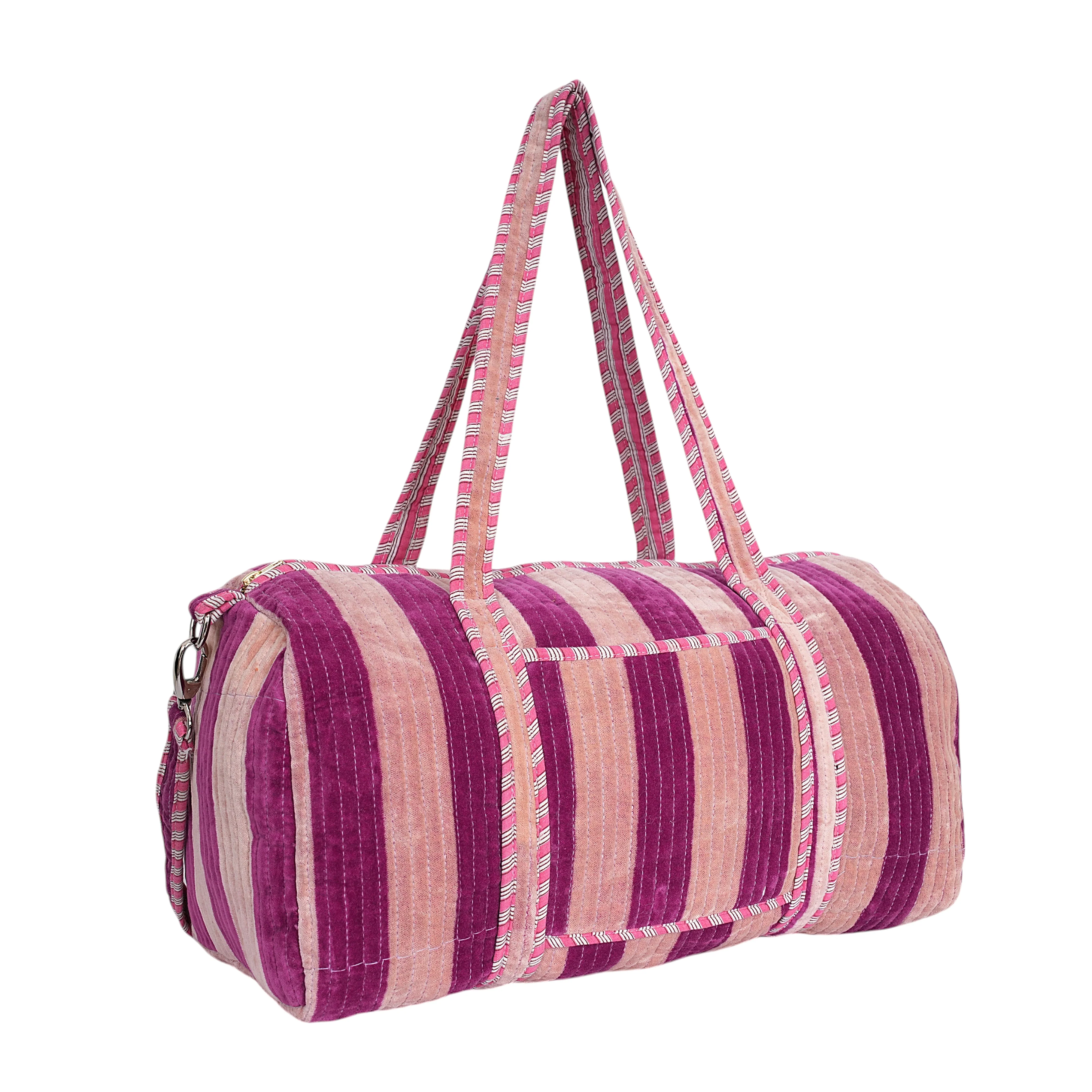 The Striped Velvet Weekender - Image 24