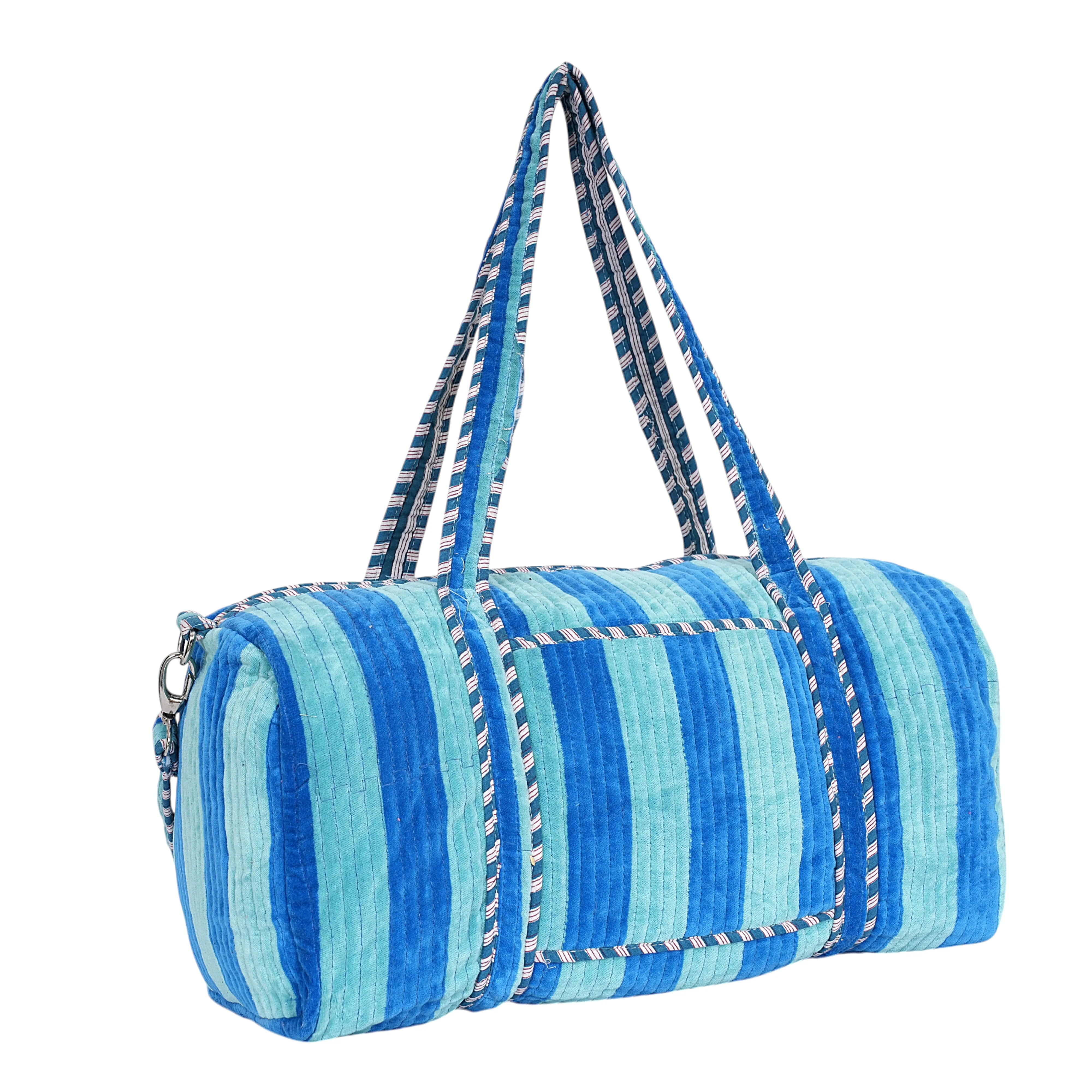 The Striped Velvet Weekender - Image 48