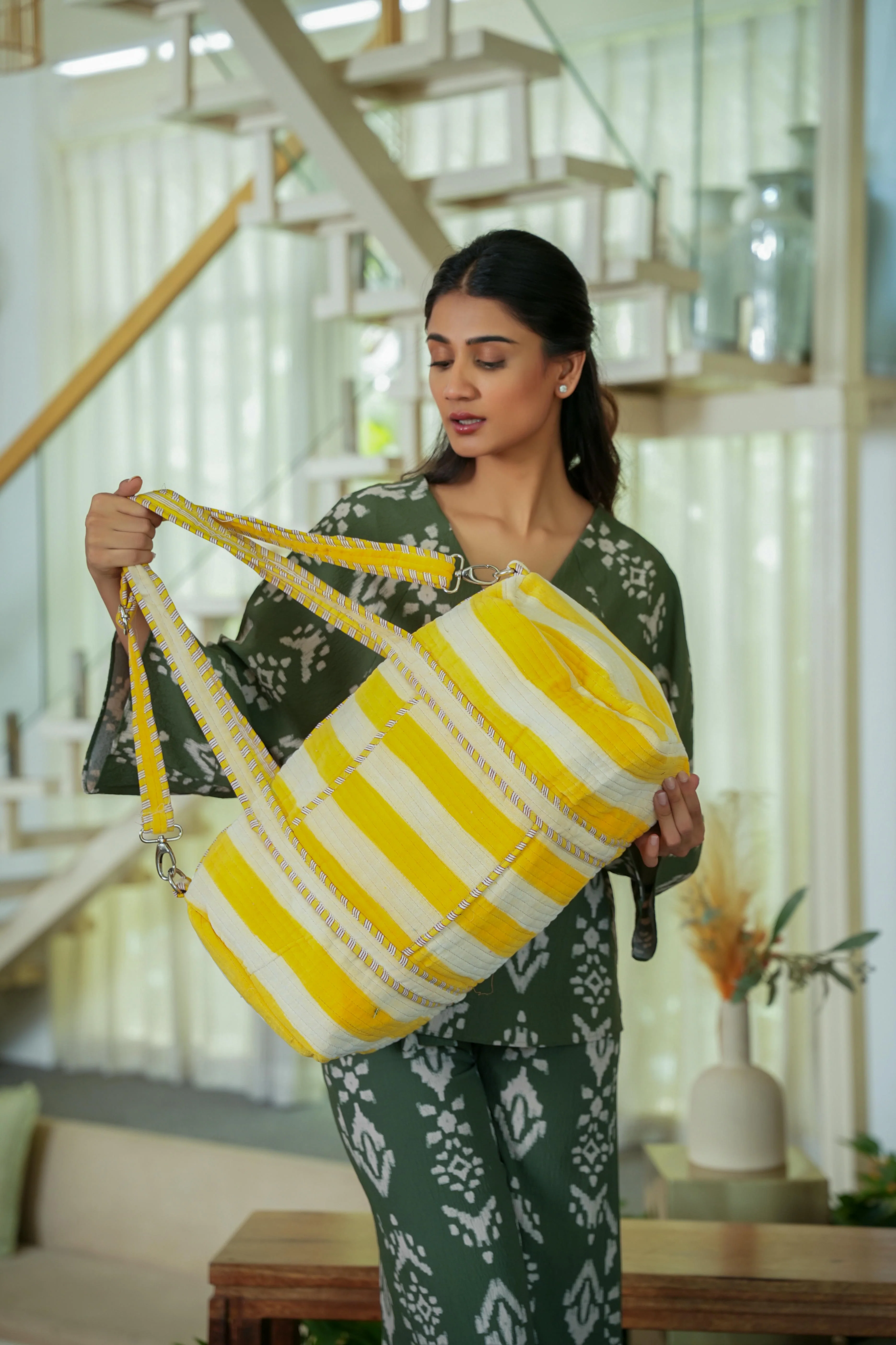 The Striped Velvet Weekender - Image 64