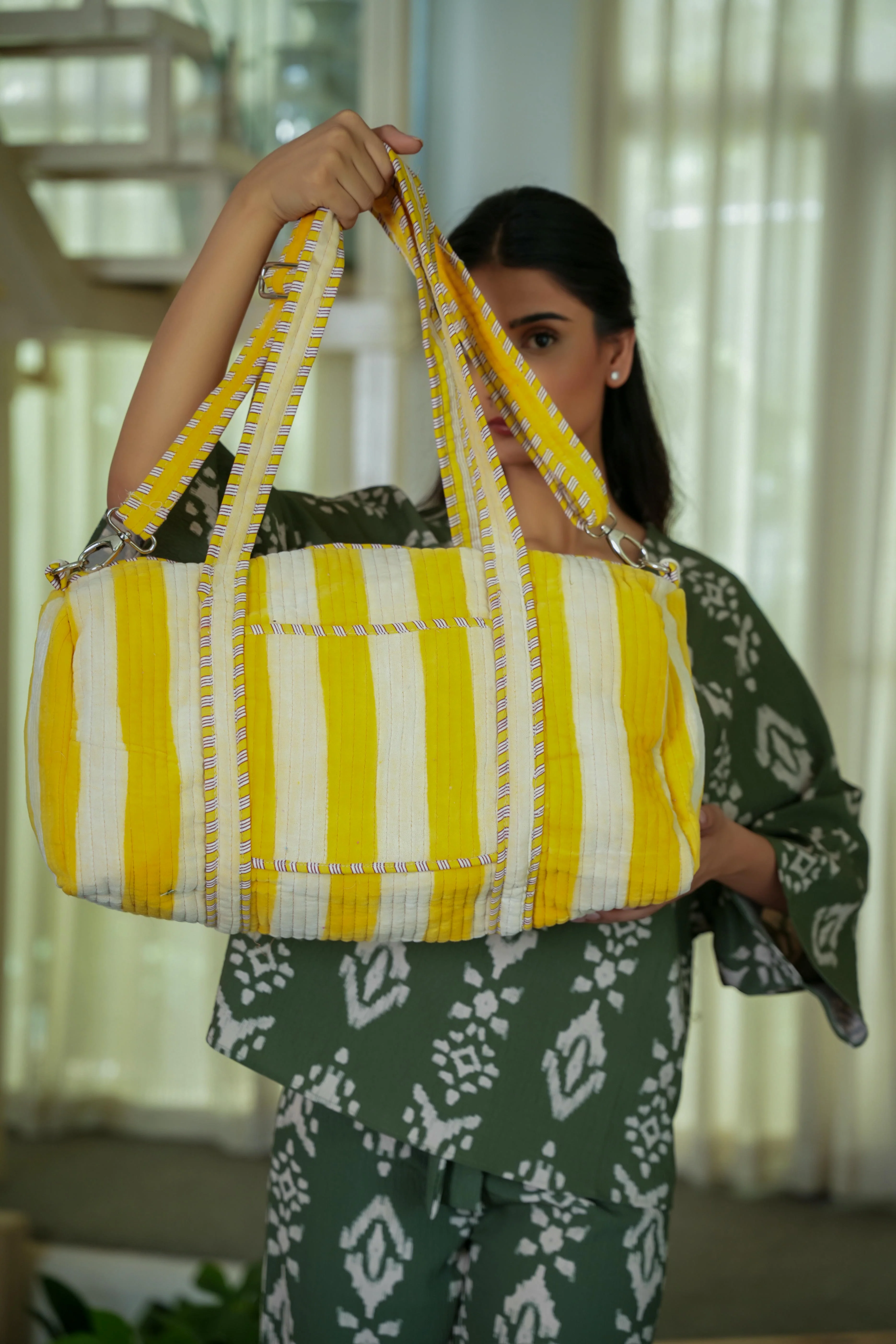 The Striped Velvet Weekender - Image 65