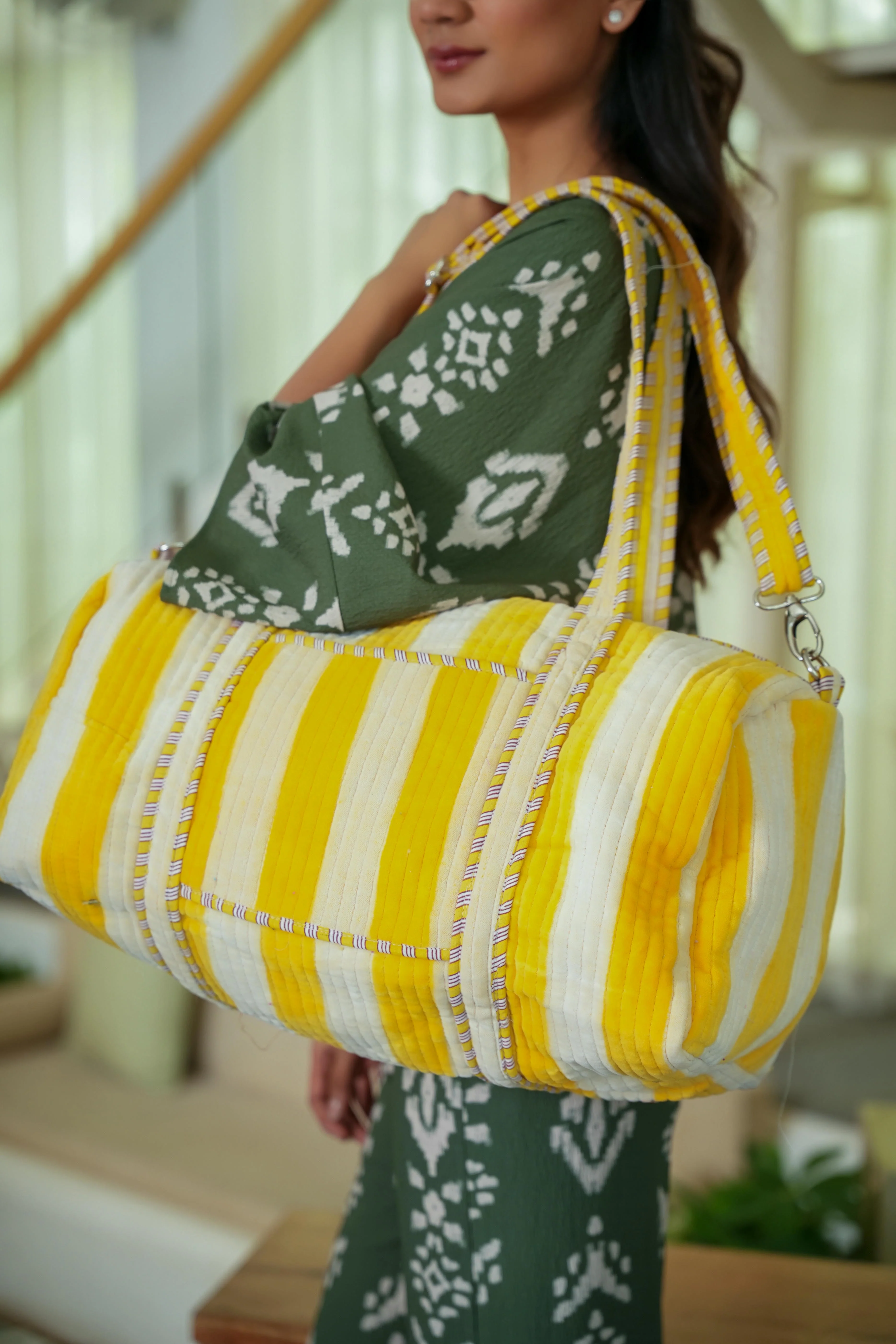 The Striped Velvet Weekender - Image 66