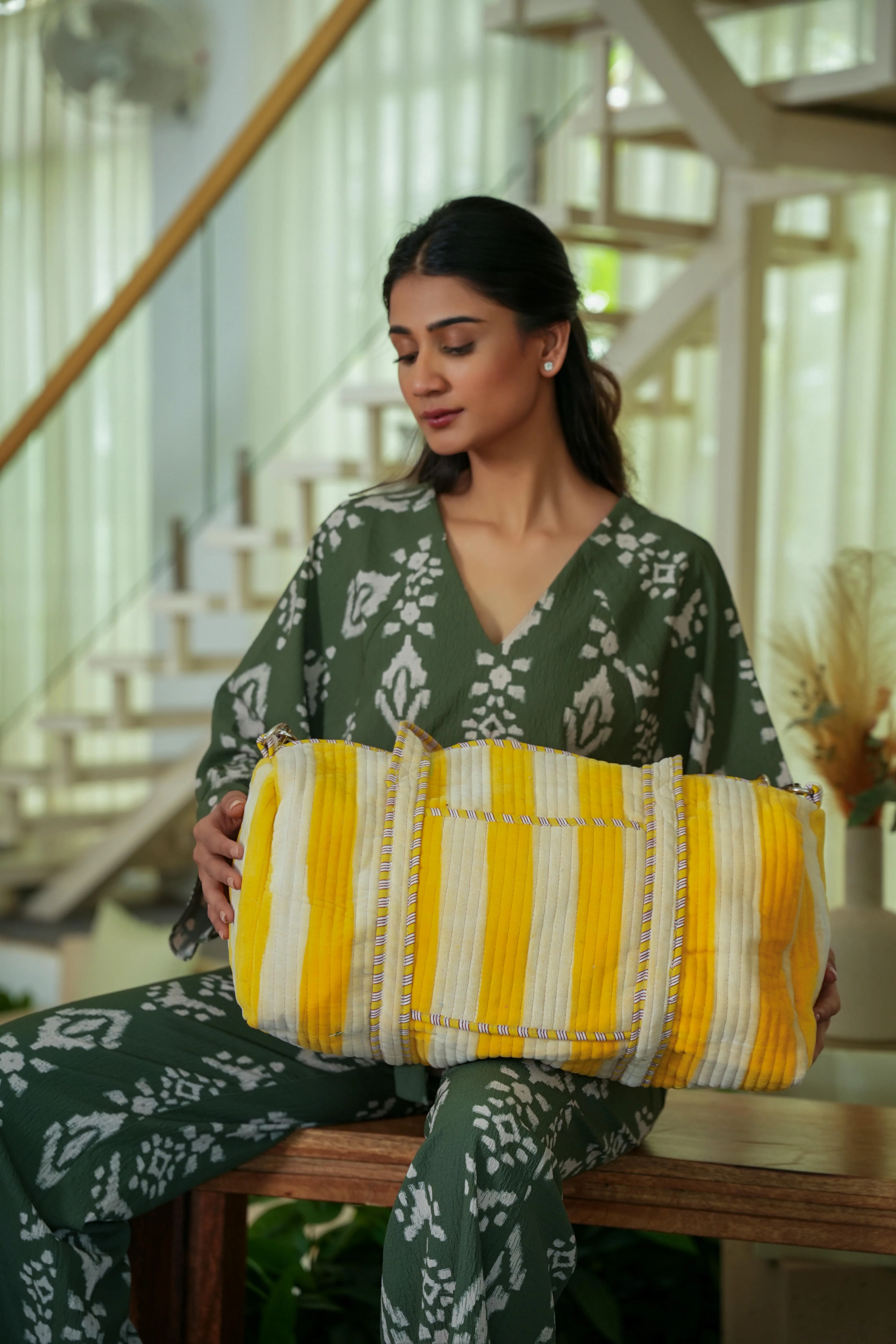 The Striped Velvet Weekender - Image 67