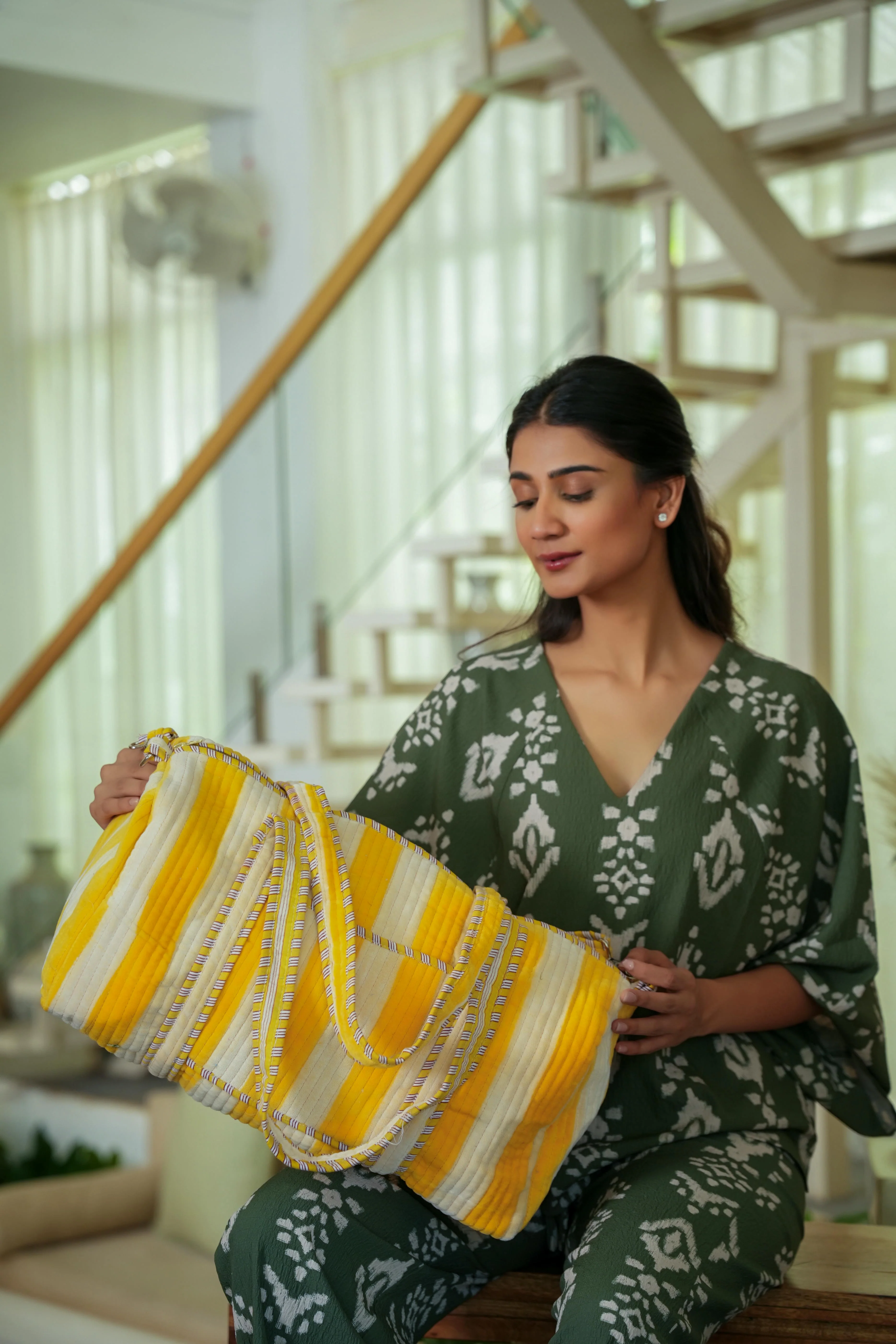 The Striped Velvet Weekender - Image 68