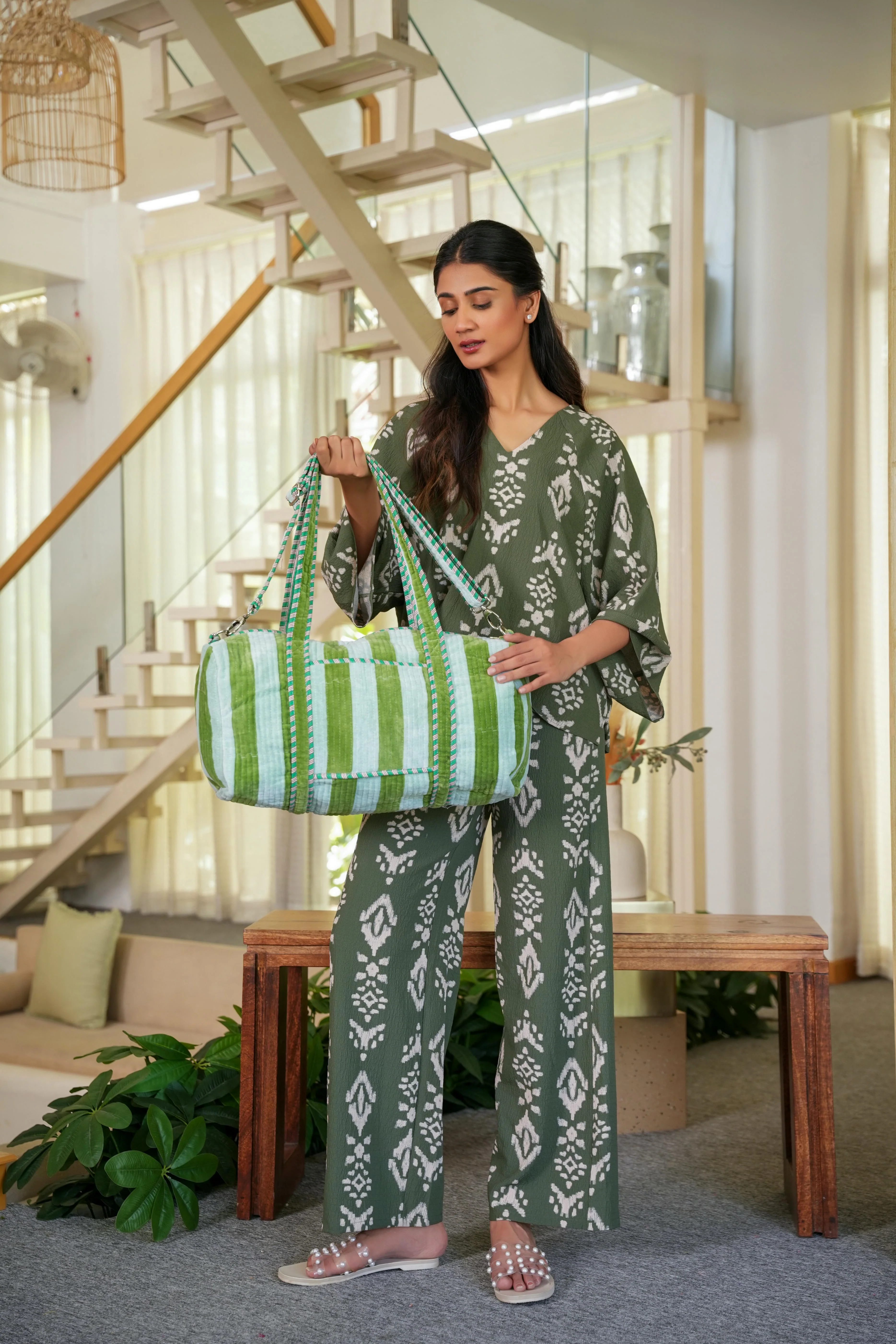 The Striped Velvet Weekender - Image 69