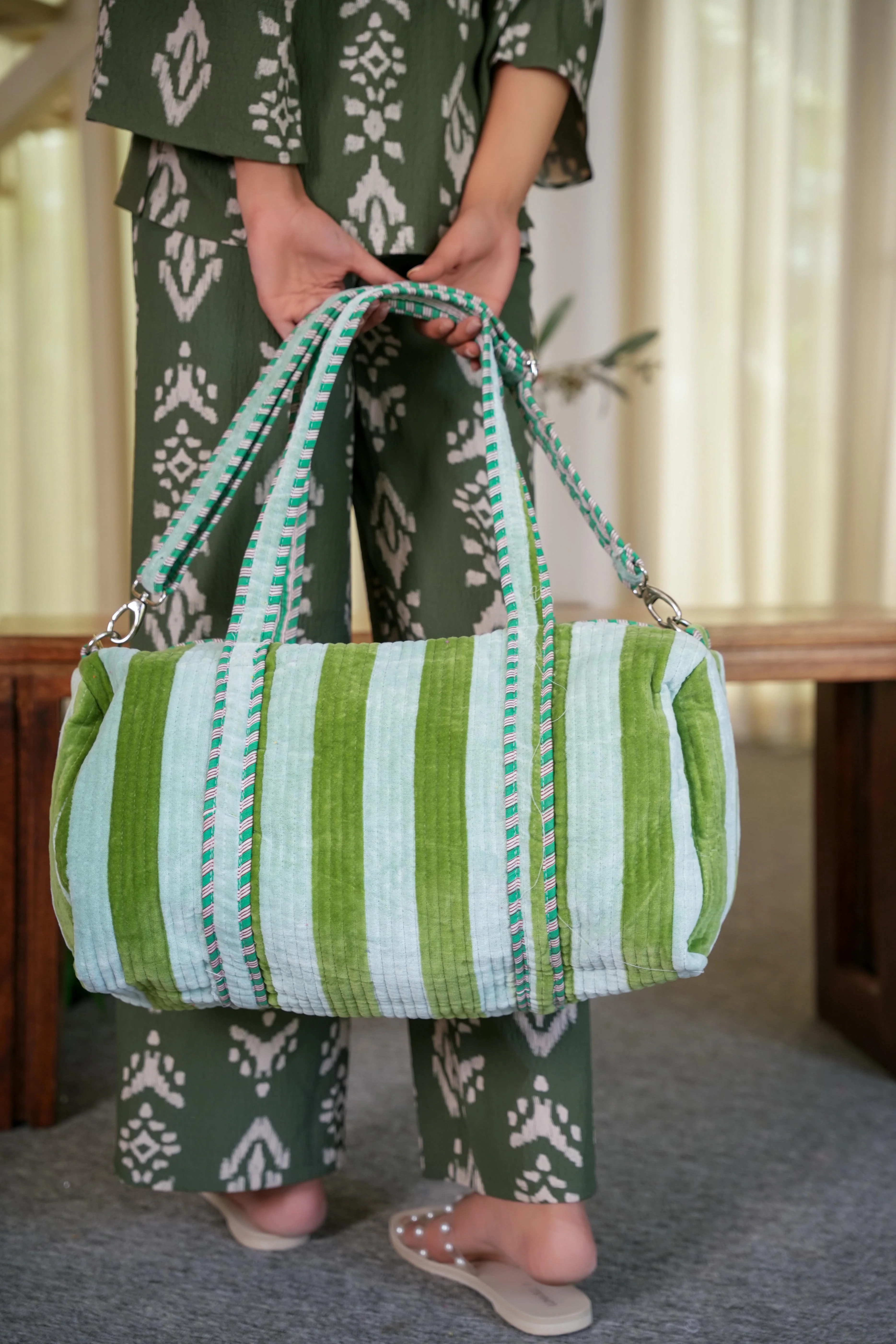 The Striped Velvet Weekender - Image 74